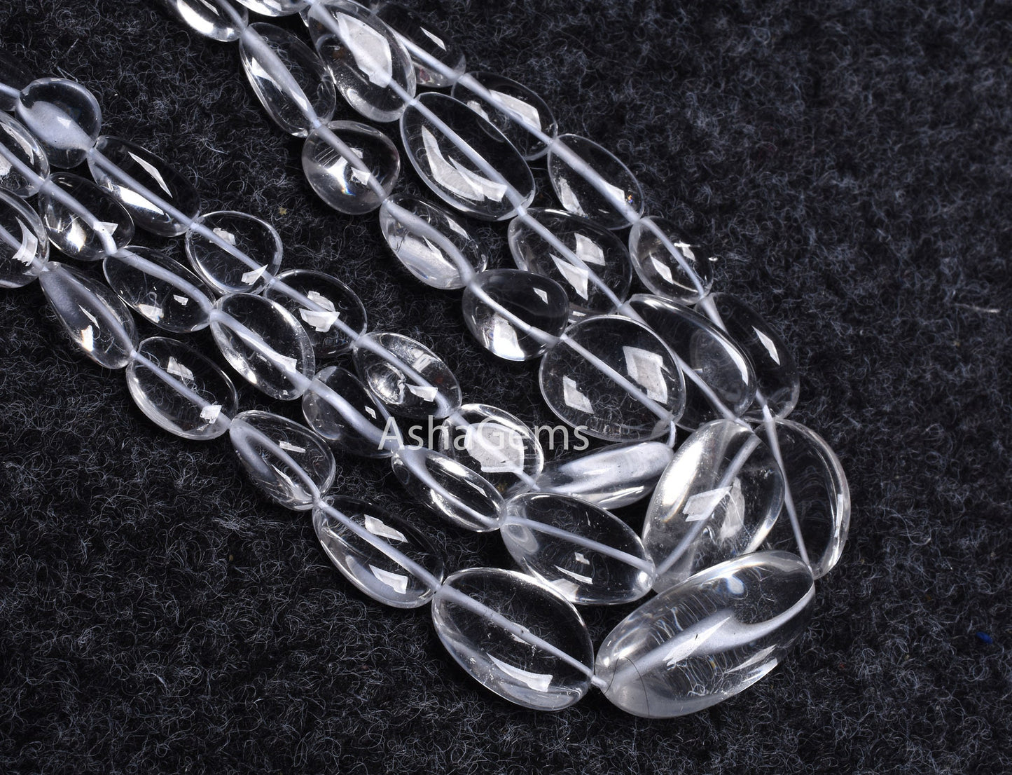 Natural Crystal Quartz Smooth nugget Beads, White Crystal beads AAA Clear Crystal Plain Handmade Tumble Gemstone Loose bead Necklace Jewelry