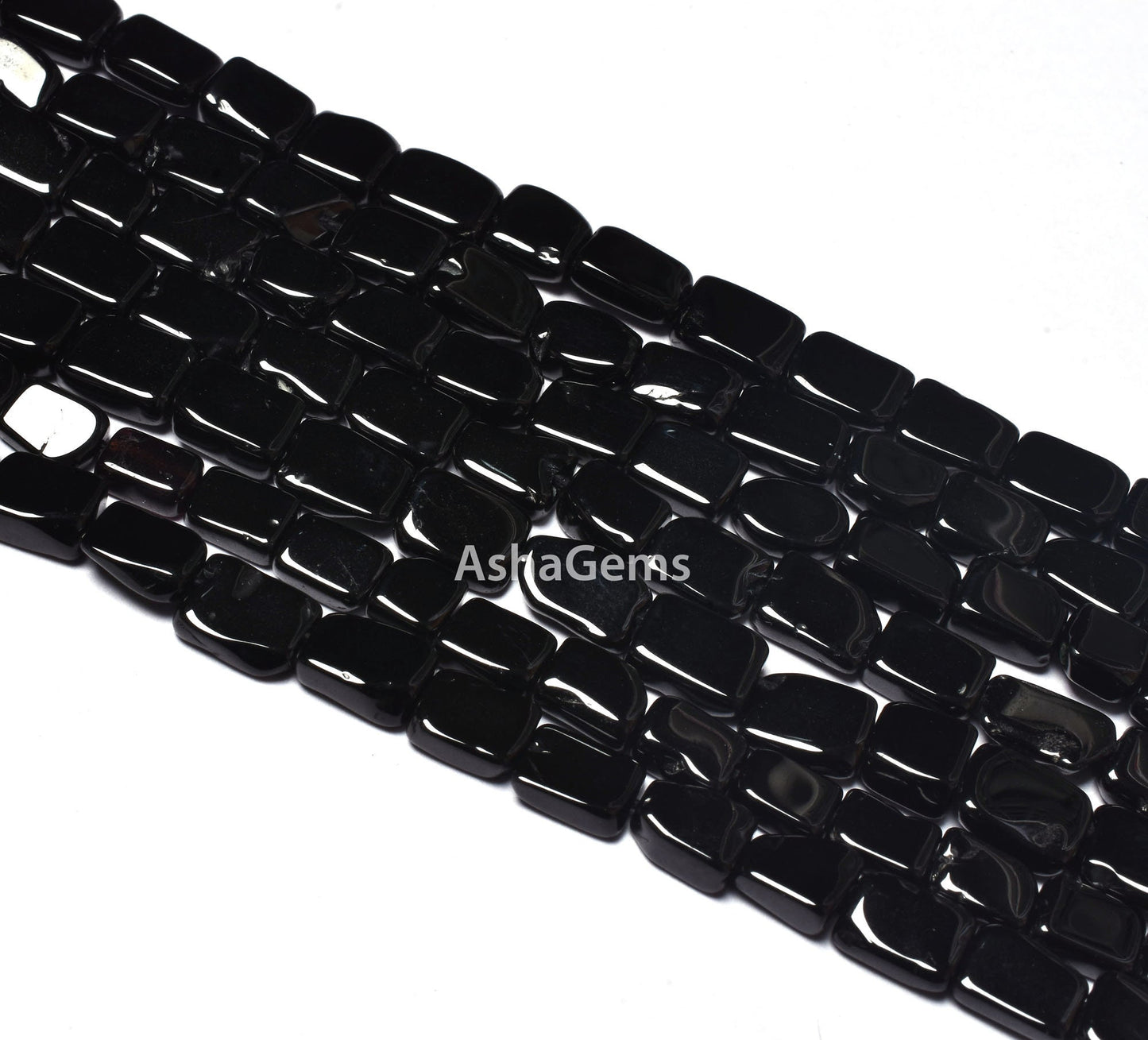 13" Strand Natural Black Spinal Smooth Uneven Rectangle Shape Gemstone Beads,Spinal Handmade Beads,Black spinal Gemstone Jewelry Making SALE