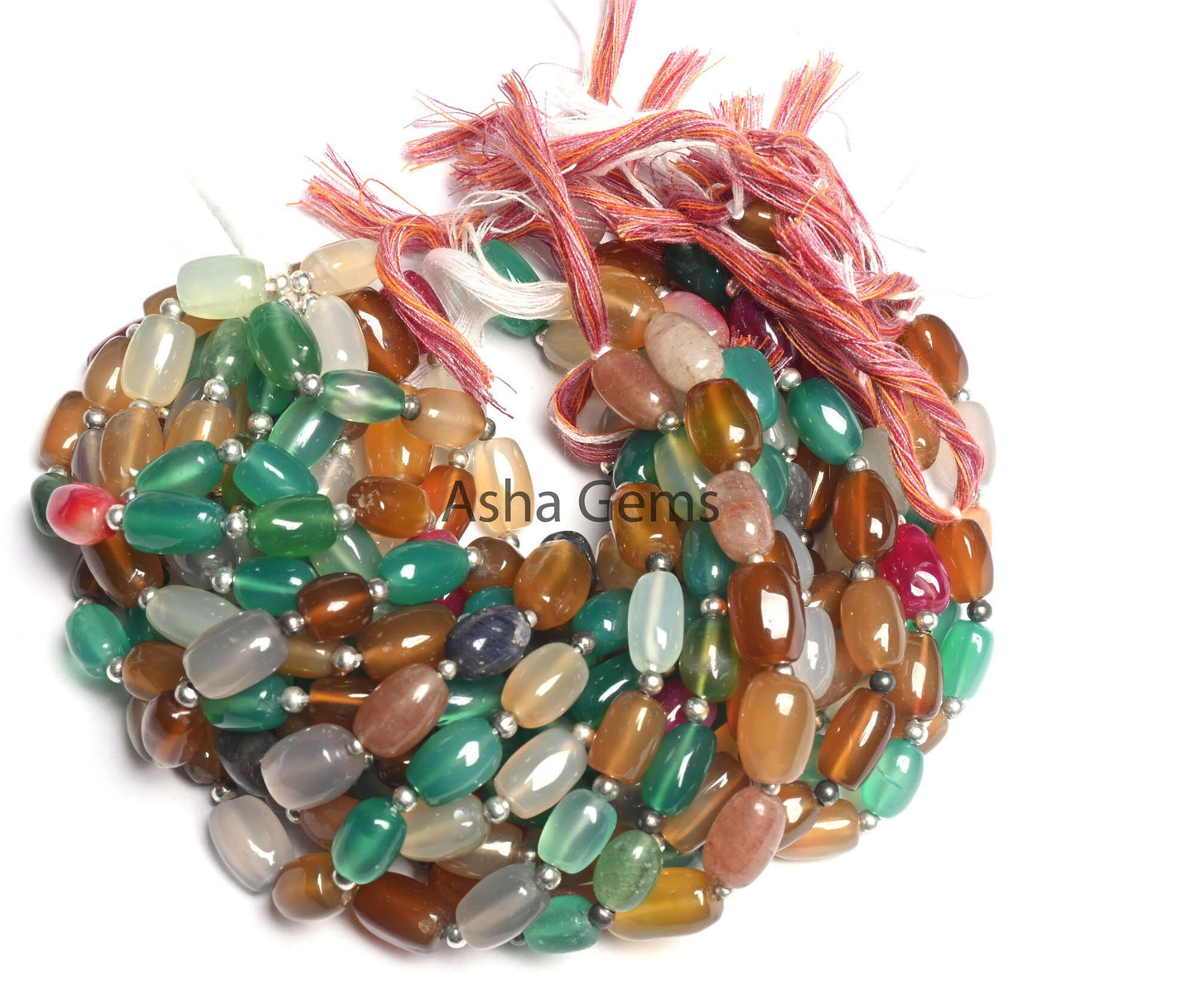 Fine Quality Multi Color Chalcedony Barrell Gemstone smooth Beads, Disco Chalcedony Uneven Handmade Fancy Shape Bead Jewelry Handicraft SALE