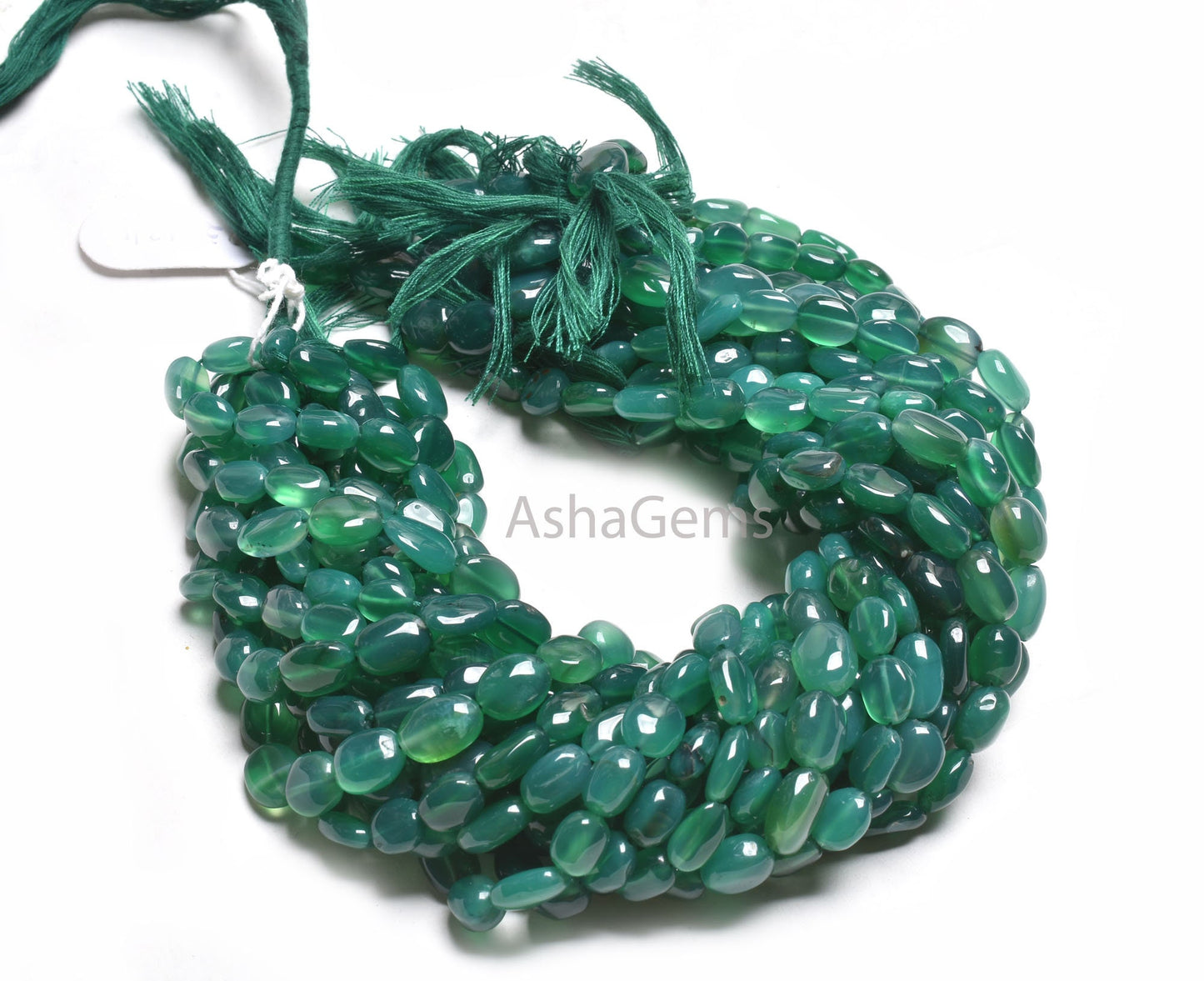 Green Onyx Smooth Oval Gemstone Loose Beads, Beautiful Onyx Plain Handmade Uneven Nugget Oval Straight Drill Beads, Onyx Beads Jewelry Craft