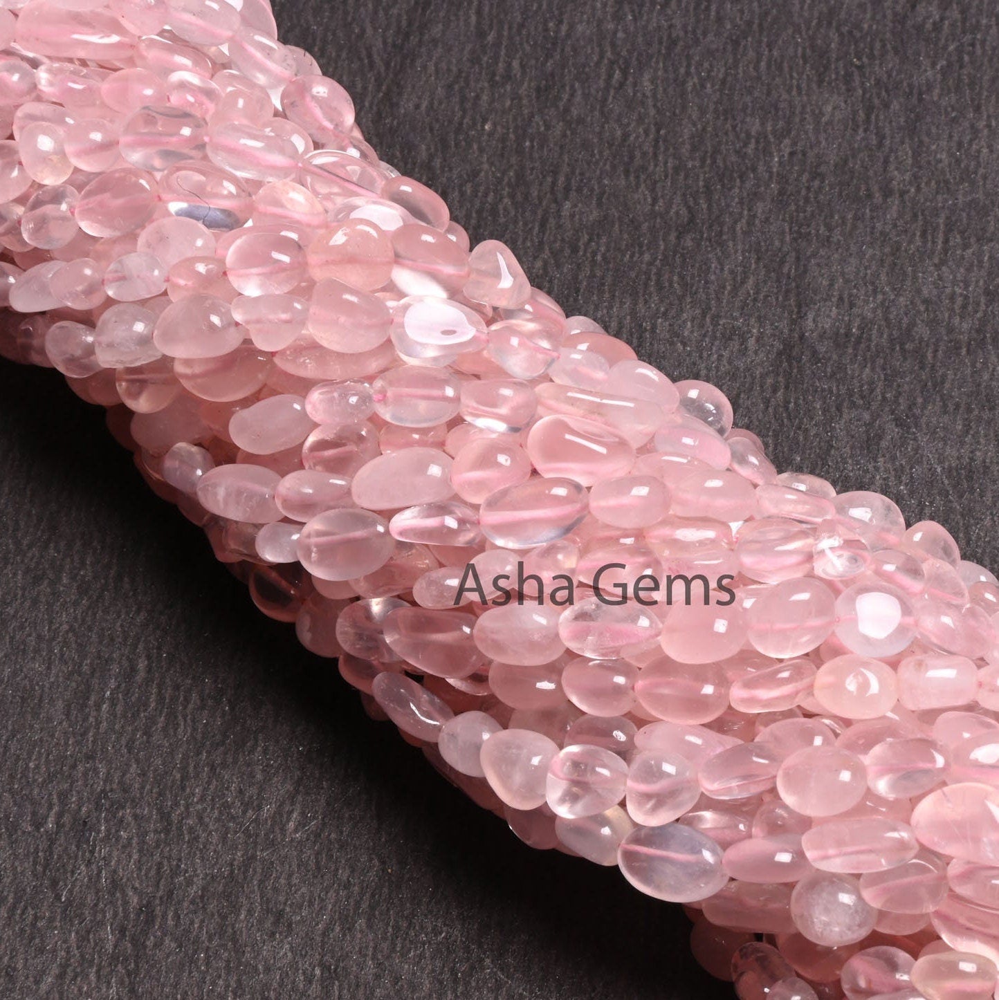 Beautiful Pink Rose Quartz Smooth Nugget Beads,4.5-9mm Fine Natural Rose Quartz Tiny Tumble Handmade Gemstone Bead Jewelry Making Craft sale (AG 22263)