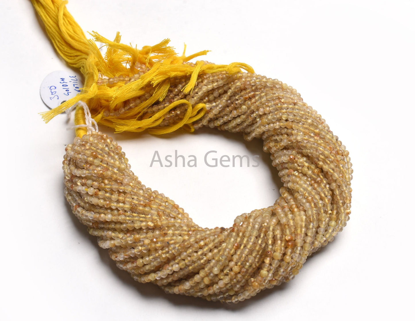 3.2 mm Genuine Rutile Micro Cut Faceted Beads, AAA Golden Rutile Beads,13"Strand Natural Rutilite Machine Cut Rondelle Gemstone Bead Jewelry