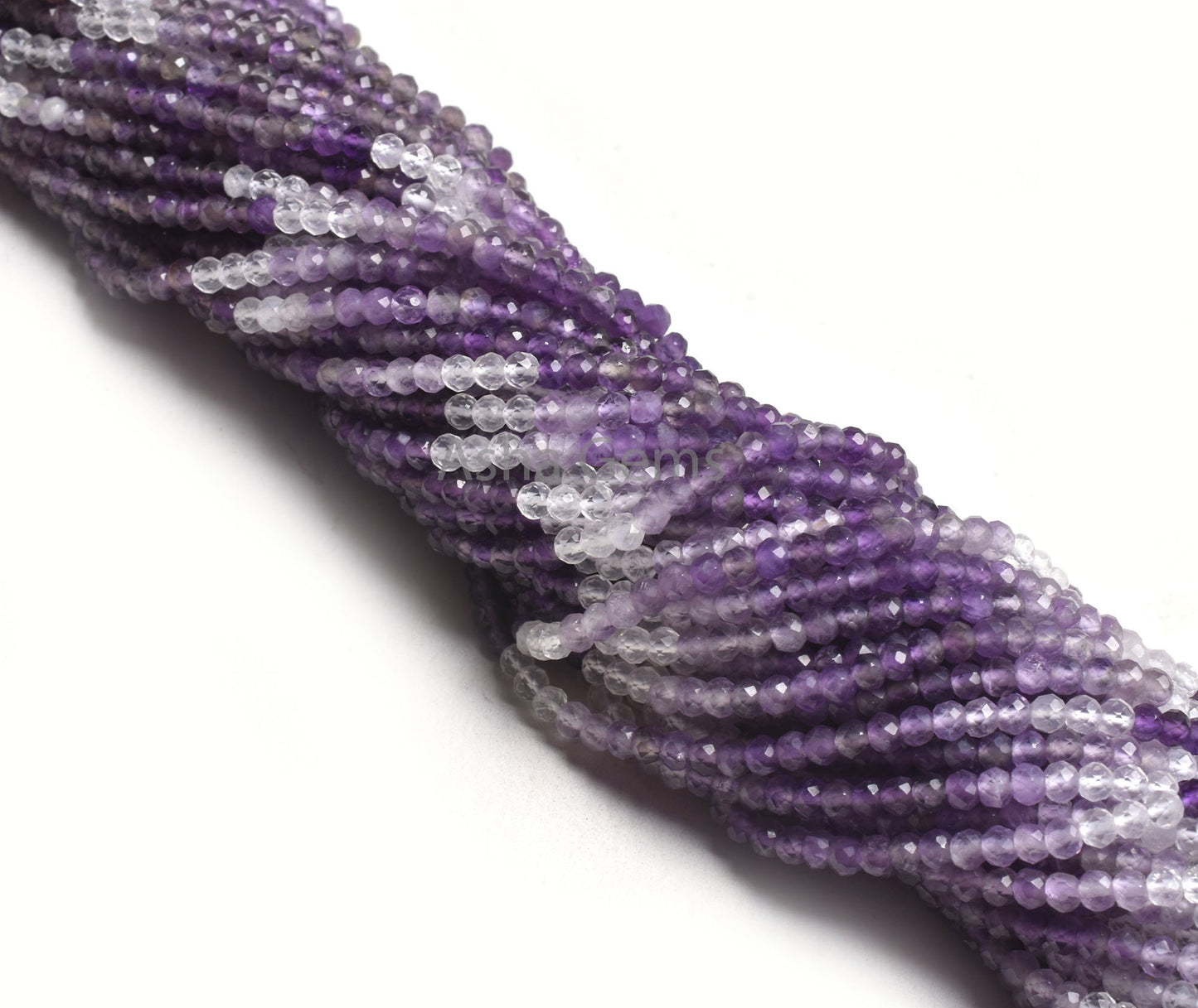 3 mm Natural Amethyst Faceted Micro Cut Faceted Beads, Shaded Purple Amethyst Machine Cut Gemstone Beads, amethyst Bead Jewelry Makings SALE