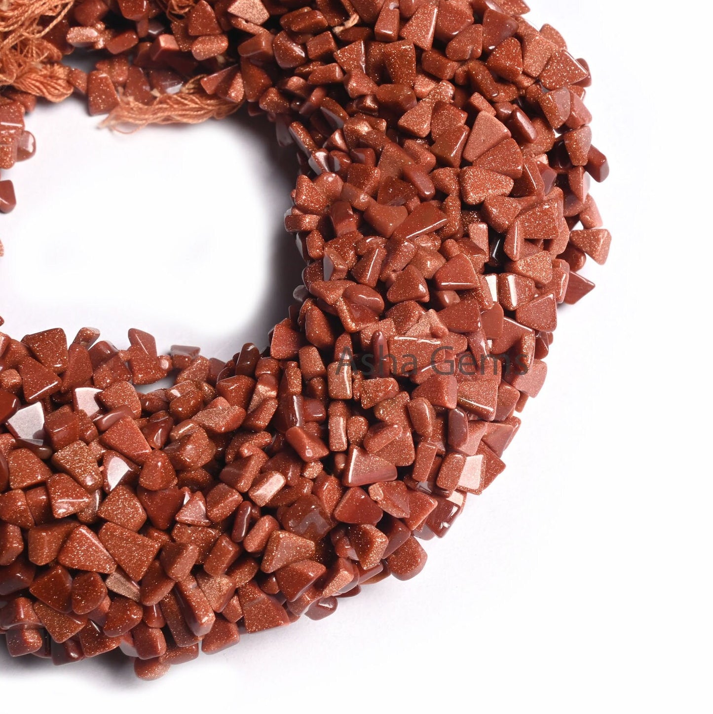 14 Inch Strand Brown Sunstone Smooth Triangle Side Drill Beads, Beautiful Sunstone Fancy Trillion Gemstone Handmade Beads Jewelry Craft SALE
