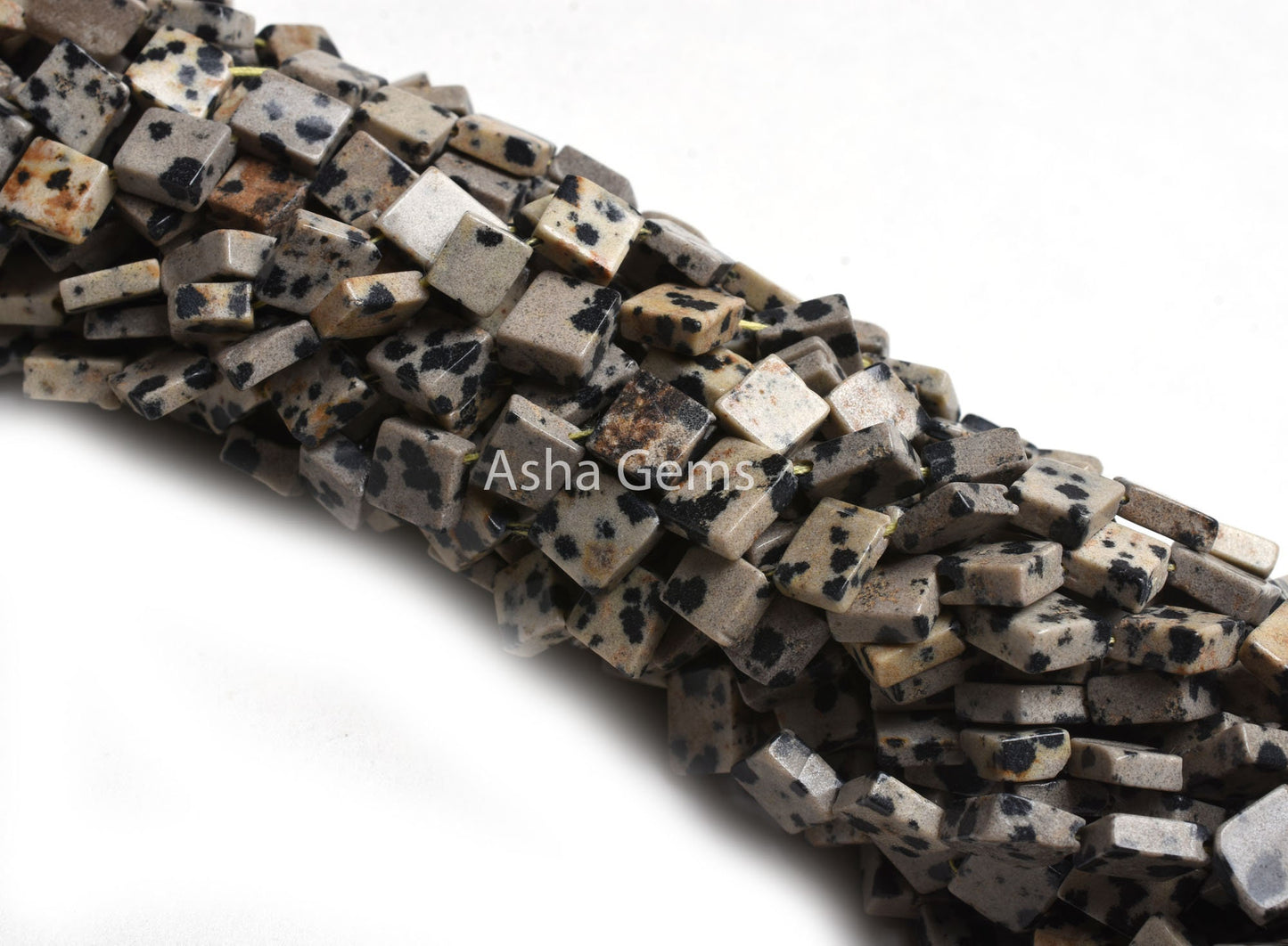 Beautiful Dalmatian Jasper Fancy Kite Shape Beads,6.5-7 mm Natural Dalmatian Stone Smooth Square Gemstone Bead, Dalmatian Bead Jewelry SALE