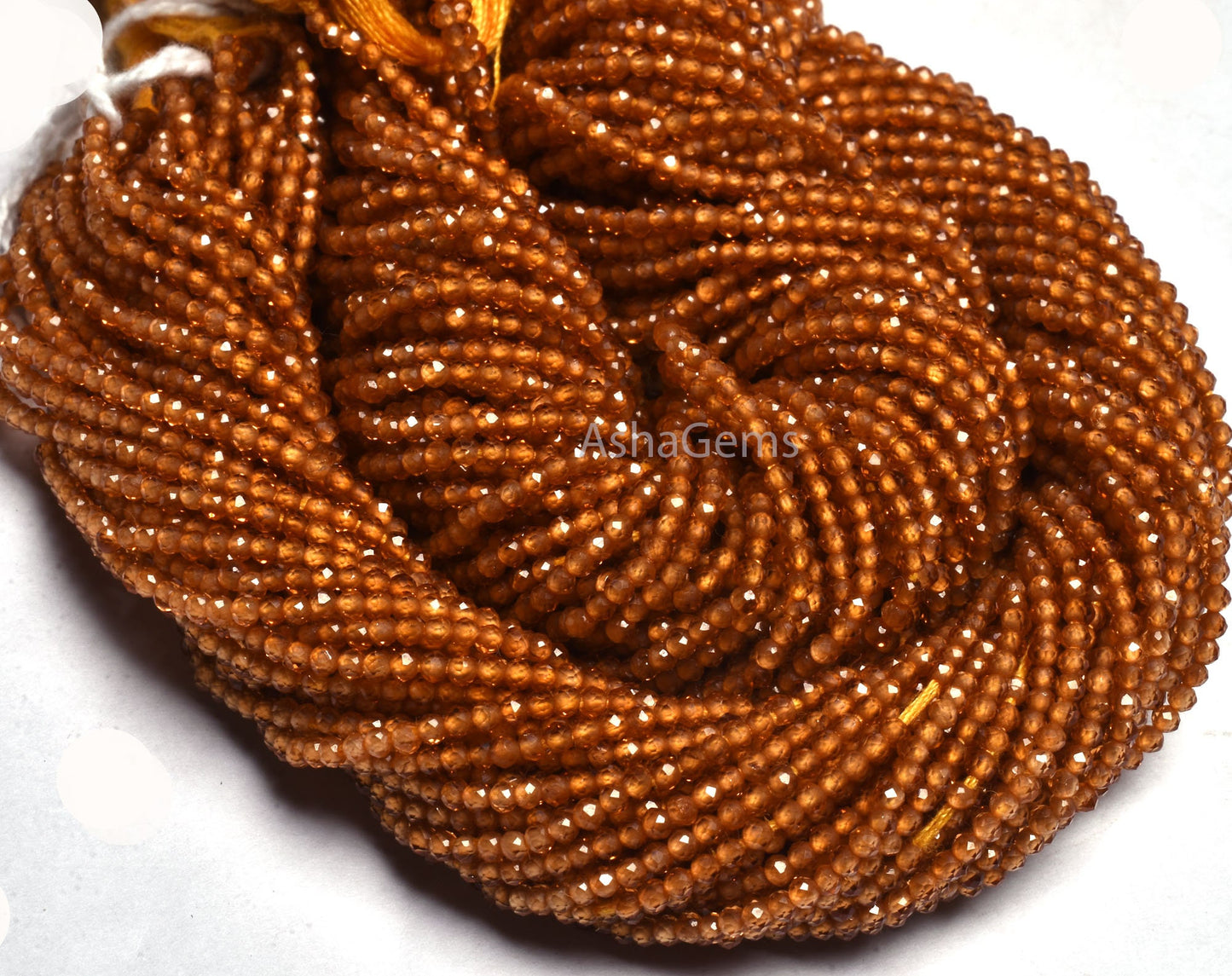 Rare Spessartite garnet Micro Faceted Rondelle Gemstone Beads,1.6 mm Fanta Garnet Machine Cut Bead,13" AAA Orange Garnet Beads For Necklace
