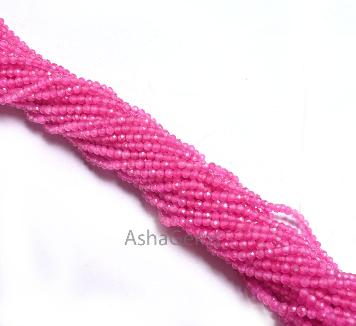 2.2mm Rare Pink Coated Moonstone Micro Faceted Beads,13"Fine Moonstone Hot Queen Pink Coated Machine Cut Rondelle Gemstone Bead Jewelry SALE