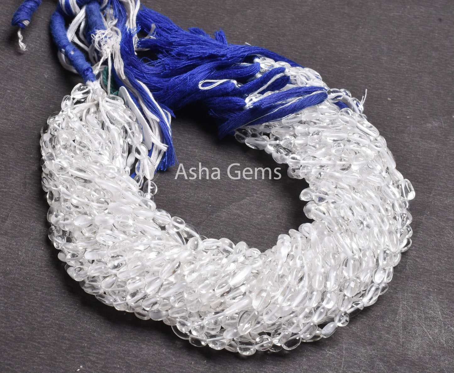 Beautiful Clear Crystal Quartz Smooth Nugget Shape Beads,12.5"Strand Natural White Crystal Plain Handmade Uneven Tumble Beads Jewelry Crafts