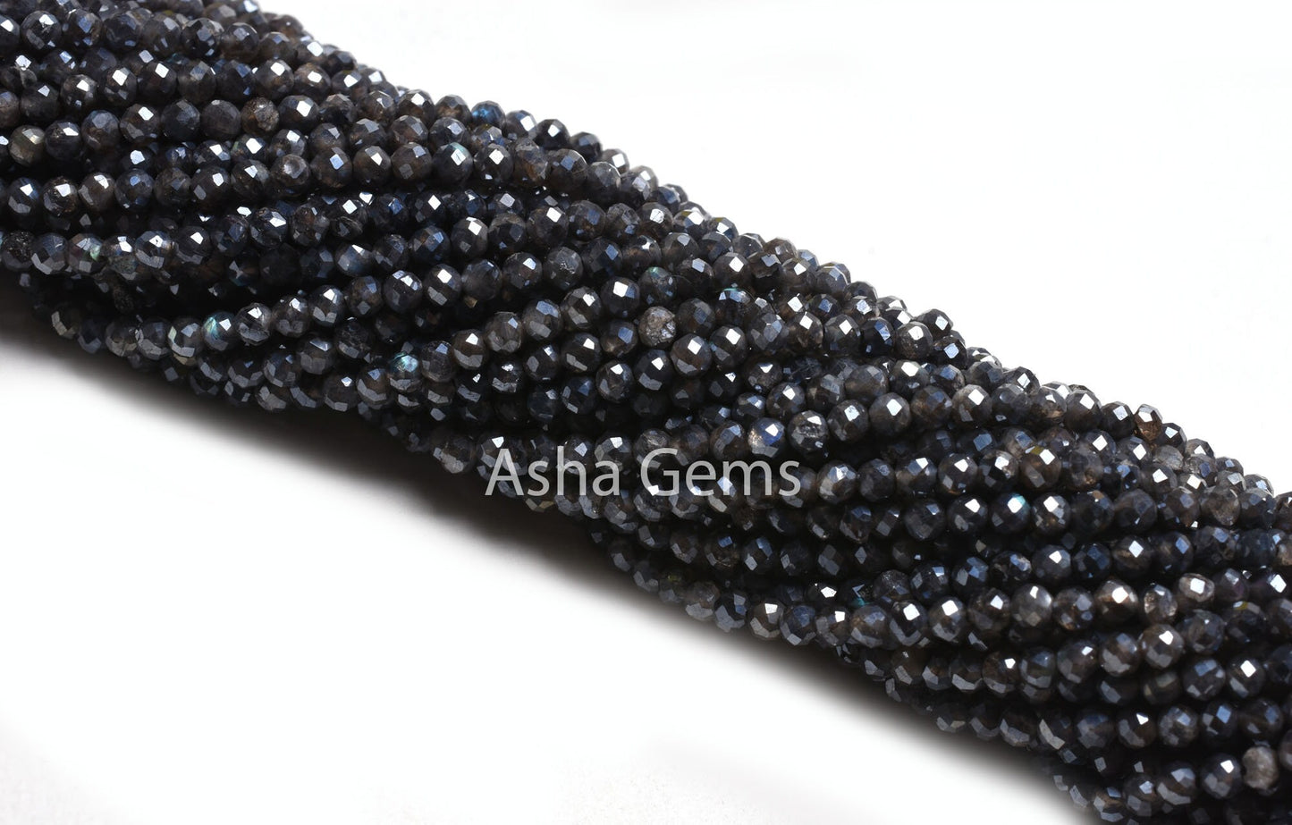 3 mm labradorite Faceted Rondelle Beads,12.5"Strand labradorite Silver Coated Machine Cut Gemstone Beads, AAA Labradorite Beads Jewelry SALE