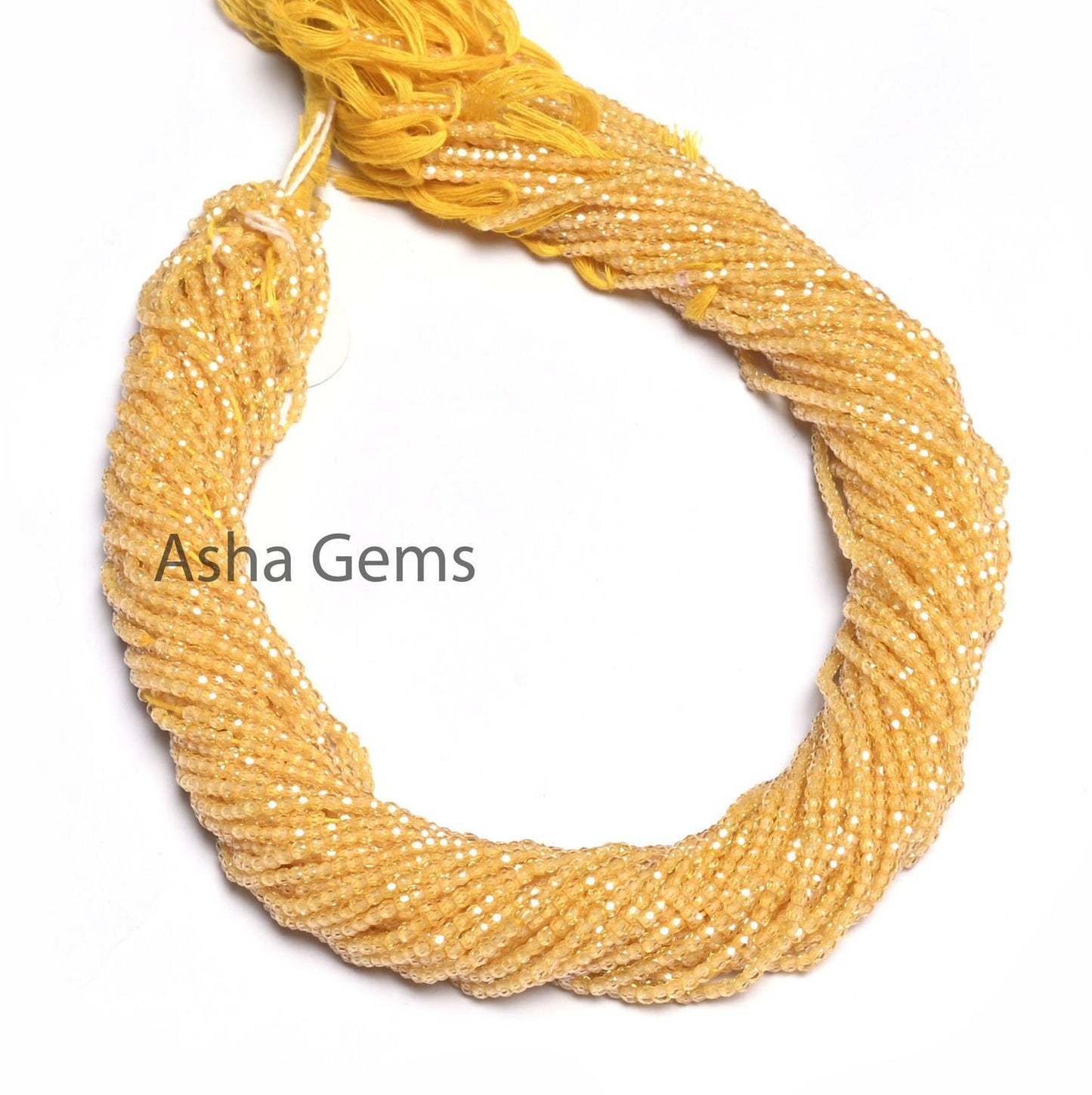 2.5 Beautiful Yellow Zircon Micro Cut faceted Beads,14" AAA Cubic Zirconia Rondelle machine Cut Gemstone Yellow Zircon Bead Jewelry Necklace