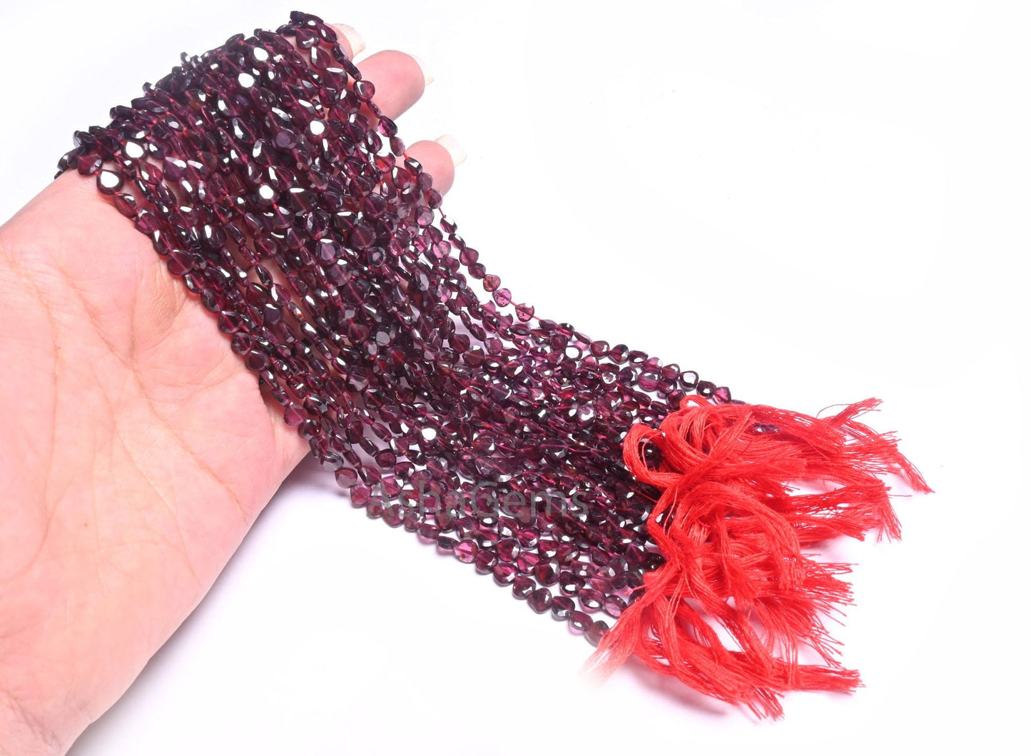 Beautiful Red Garnet Faceted Heart Shape Gemstone Beads,13" Natural Garnet Straight Drill Tiny Heart Flat Briolette Garnet Bead Jewelry SALE (AG 18712 )