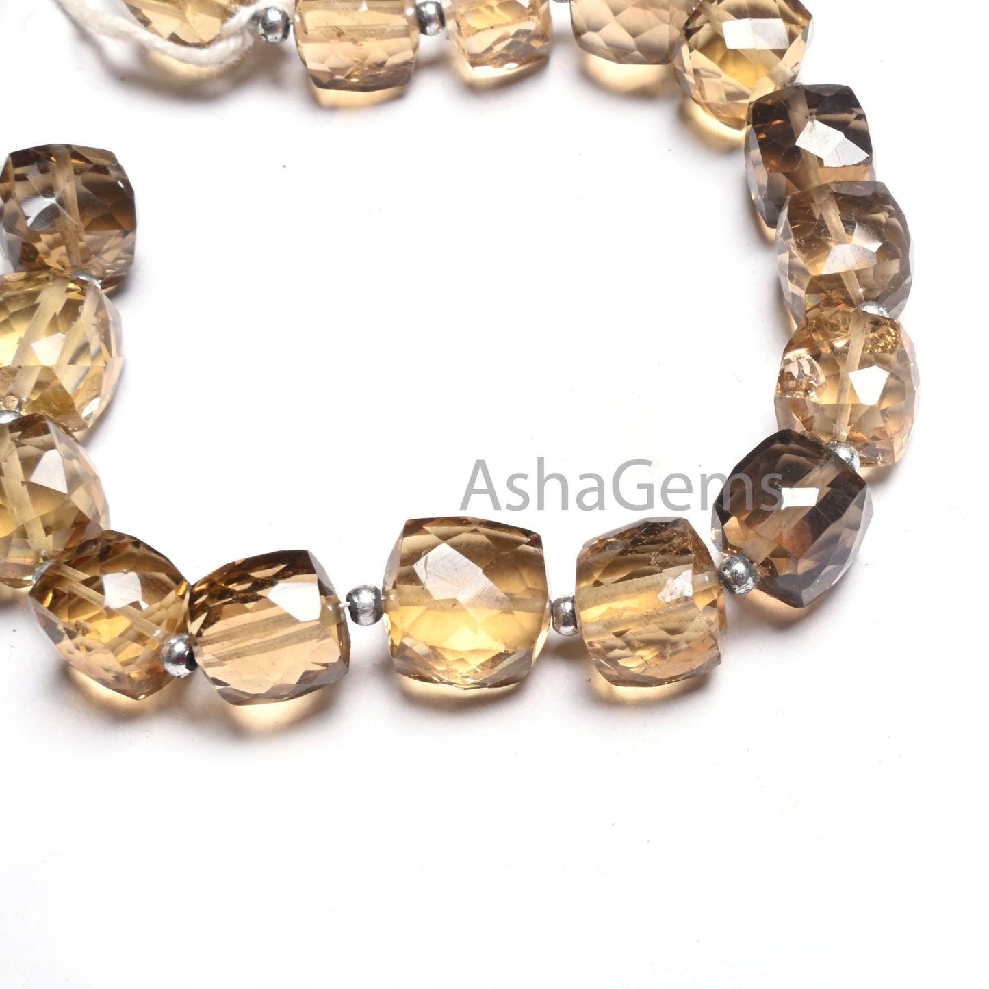 Beautiful Bear Quartz Faceted 3D Cube Box Beads,8.5-10.5mm Lemon Yellow Brown Bear quartz Cube Gemstone Beads, AAA Bear quartz Beads Jewelry