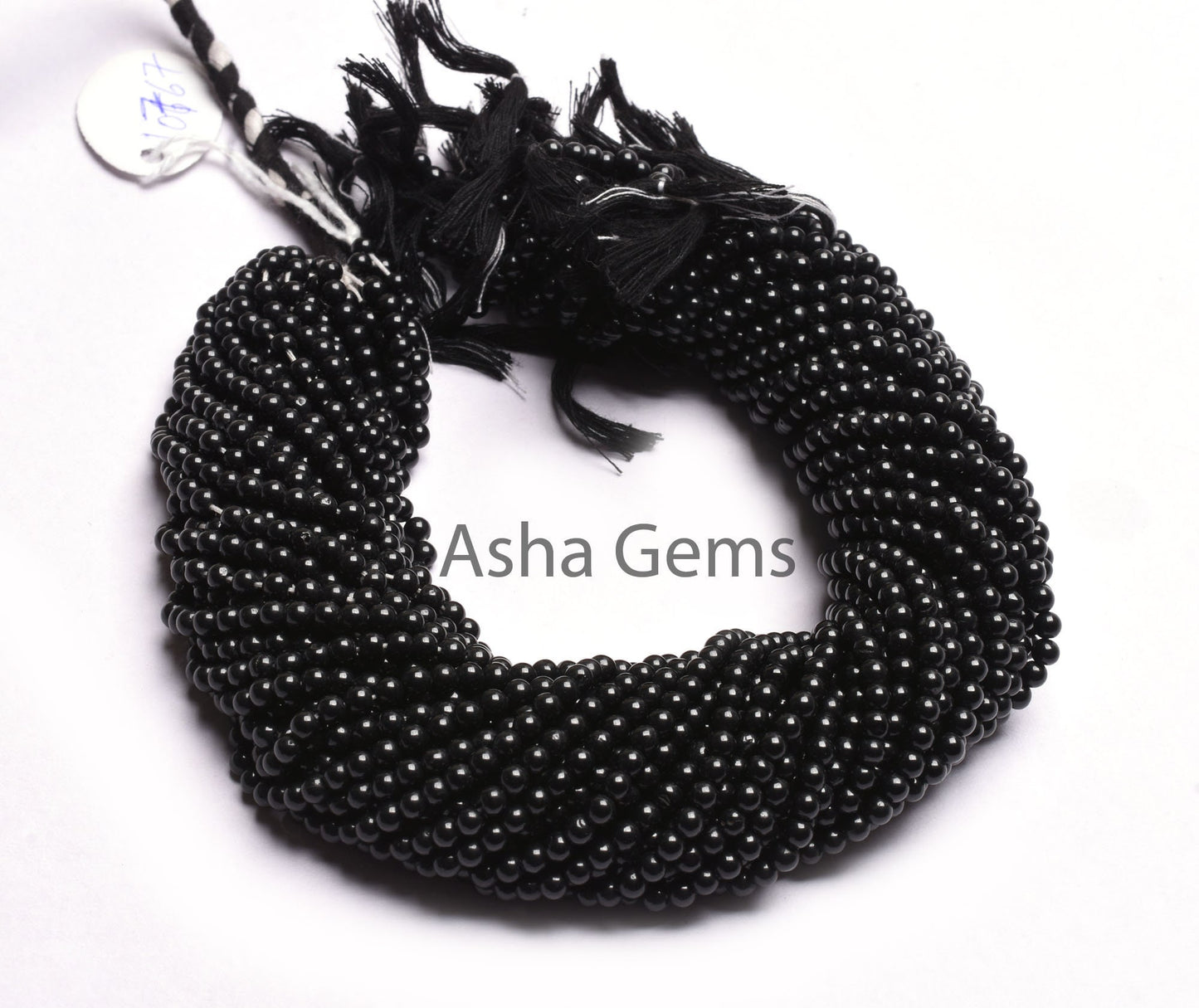 AAA Black Spinal Smooth Round Ball Beads,13" Strand Natural spinel Plain Round Shape Gemstone Beads, Black Spinel Beads Jewelry Makings SALE