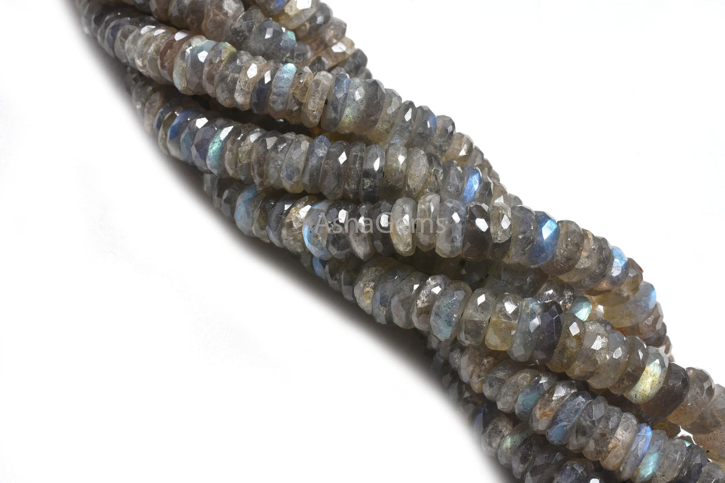 Natural Flash Labradorite Faceted Heishi Tyre Gemstone Beads, Blue Fire Labradorite Flat Wheel Shape Beads, Labradorite Bead Jewelry Crafts