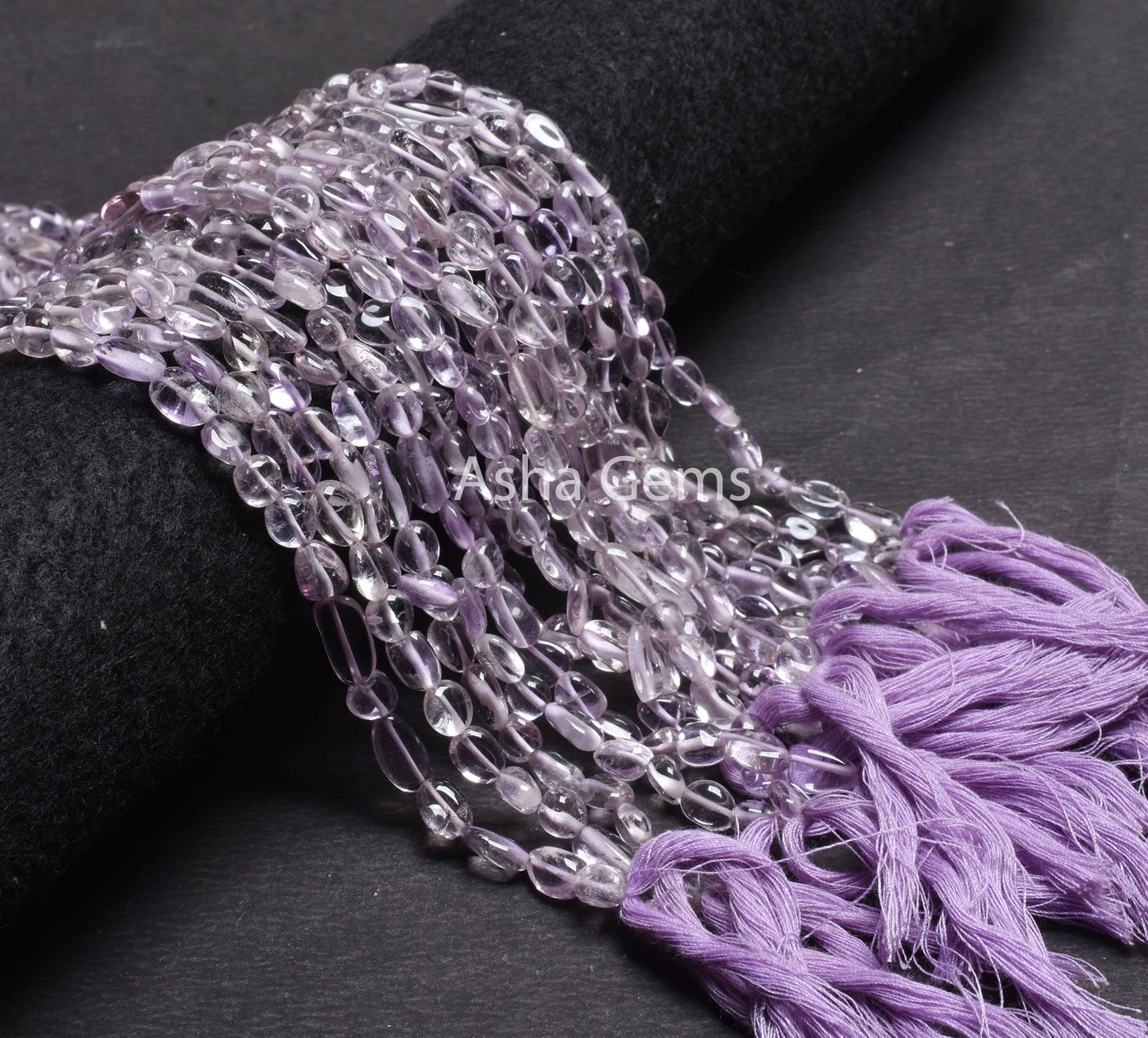 Natural Pink Amethyst Smooth Tiny Nugget Gemstone Bead,13"Strand Fine Pink Amethyst Plain Tumble Straight Drill Beads, Amethyst Bead Jewelry