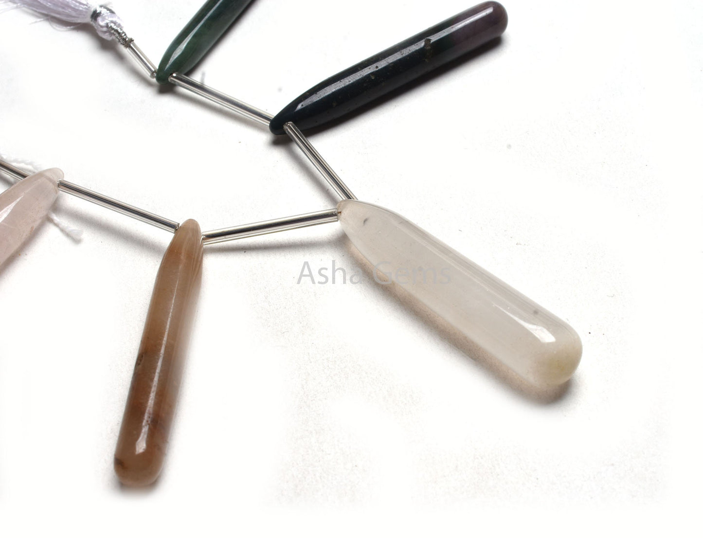 Beautiful Multi Disco Smooth Long Drop Shape Beads, Mix Gemstone Fancy Long Pencil Teardrop Side Drill Beads, Drop Disco Beads Jewelry Craft