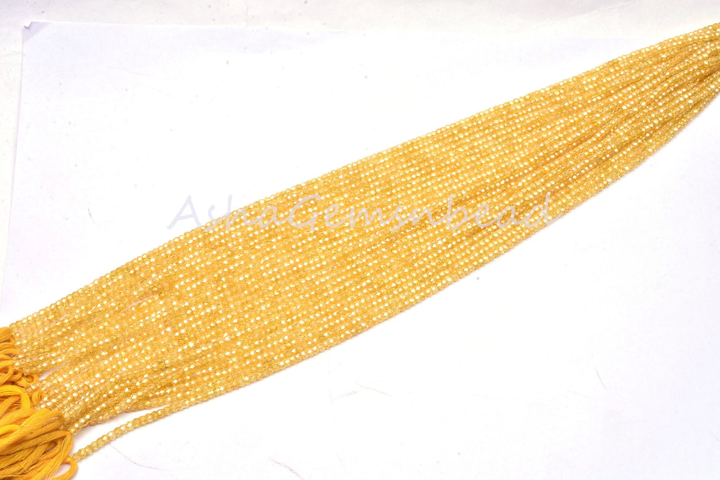 Beautiful Yellow Zircon Micro Cut Beads,3 mm Cubic Zirconia Rondelle Faceted Gemstone Beads,12.5" AAA Quality Zircon Bead Jewelry Craft SALE
