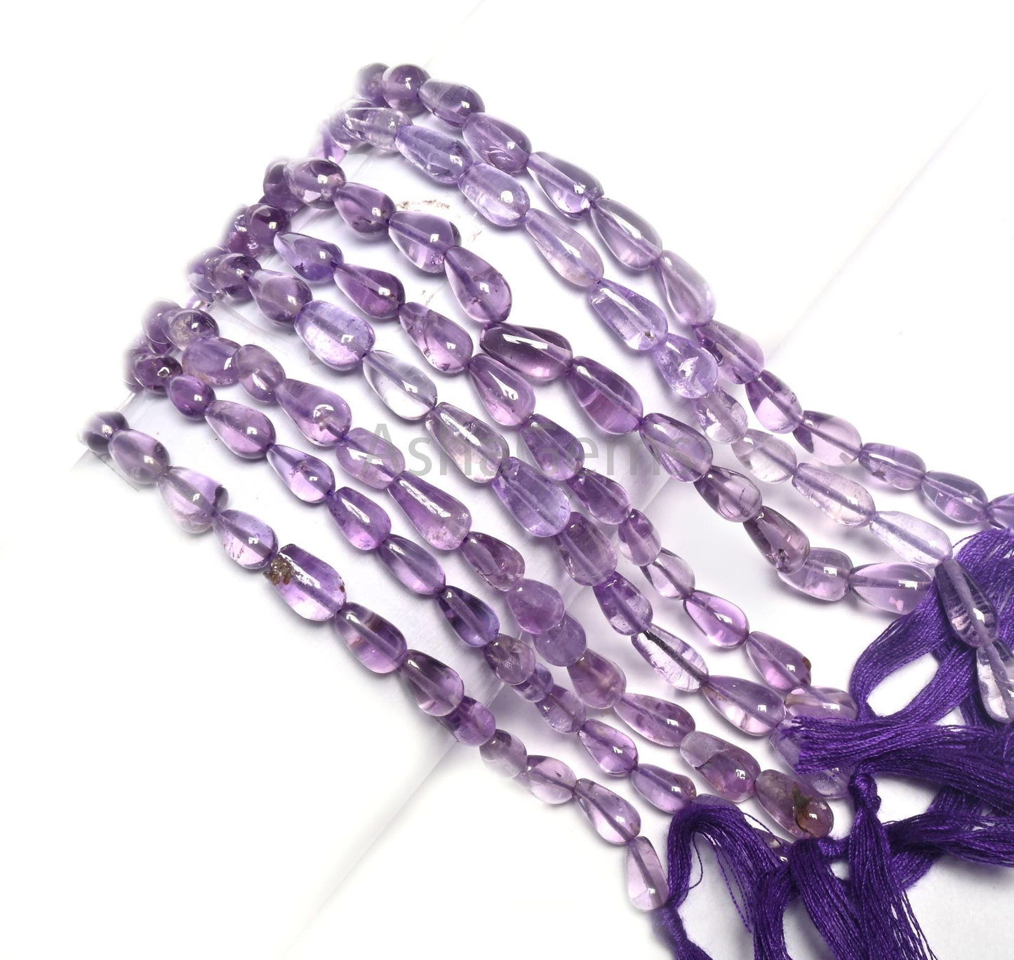 Beautiful Brazil Amethyst Smooth Uneven Drop Straight Drill Beads,12.5" Natural Amethyst handmade Teardrop Gemstone Beads Jewelry Craft SALE