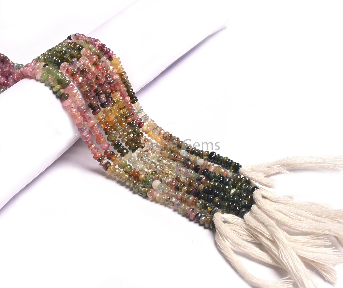 Natural Tourmaline Uneven Shape Rondelle Gemstone Beads,14" Strand Multi Color Tourmaline Handmade Beads Multi Tourmaline Jewelry Craft SALE