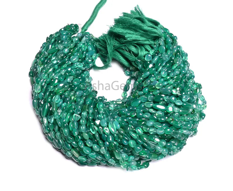 Beautiful Green onyx Shaded Smooth Nuggets Tiny Beads,5-9 mm Green Onyx Nugget Shape Plain Handmade Loose Onyx Gemstone Beads jewelry SALE (AG 22296)