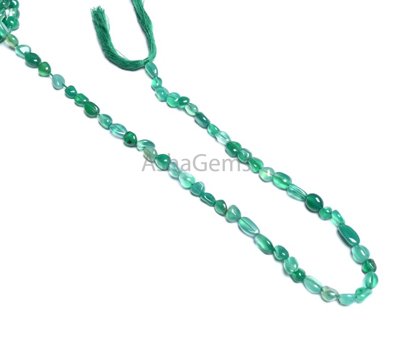 Beautiful Green onyx Shaded Smooth Nuggets Tiny Beads,5-9 mm Green Onyx Nugget Shape Plain Handmade Loose Onyx Gemstone Beads jewelry SALE (AG 22296)