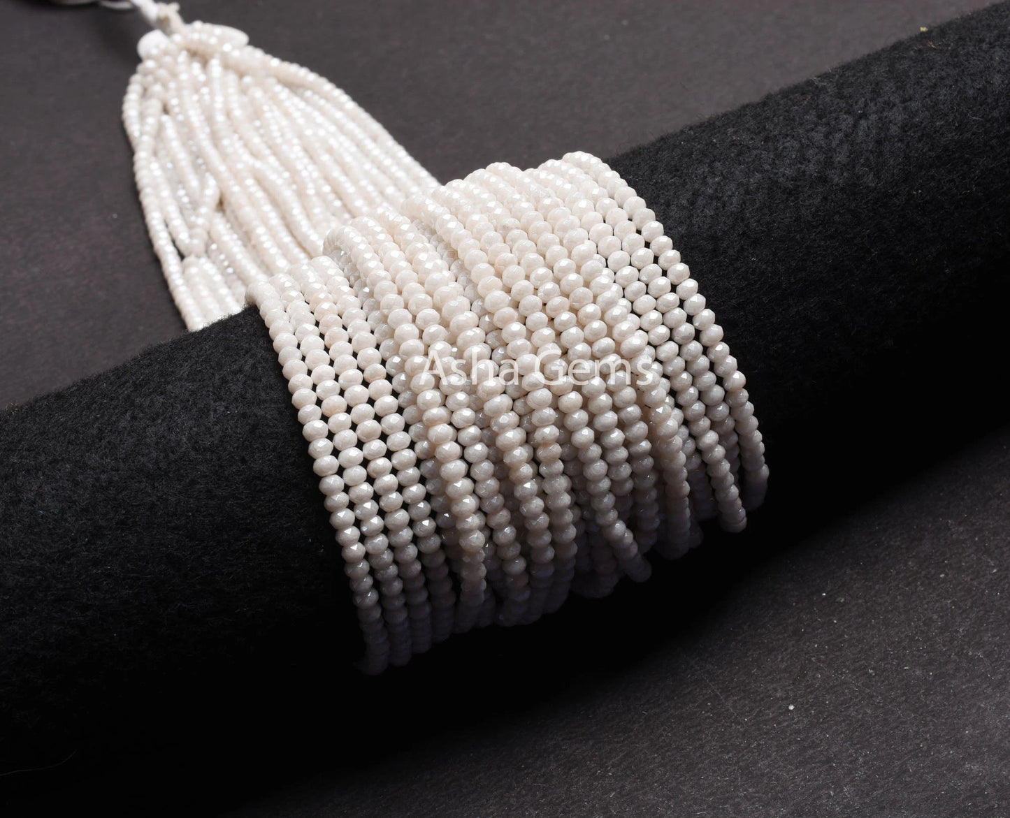 Beautiful Jade Silver Coated Faceted Rondelle Beads,4.5 mm Silverite Micro Cut Gemstone Beads, White Silverite Machine Cut Bead Jewelry SALE