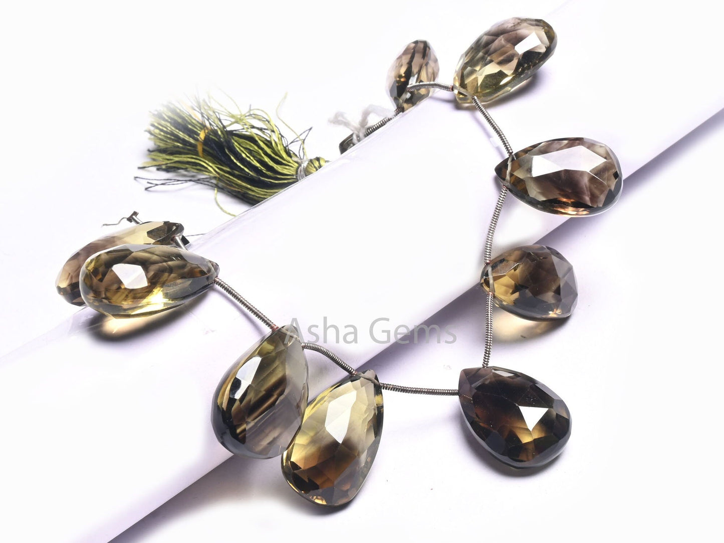 Natural Bio Lemon Quartz faceted Pears Shape Beads,15x22-16x25mm AAA Bio Lemon Briolette Teardrop Side Drill Gemstone Bio Lemon Bead Jewelry (AG 18497)