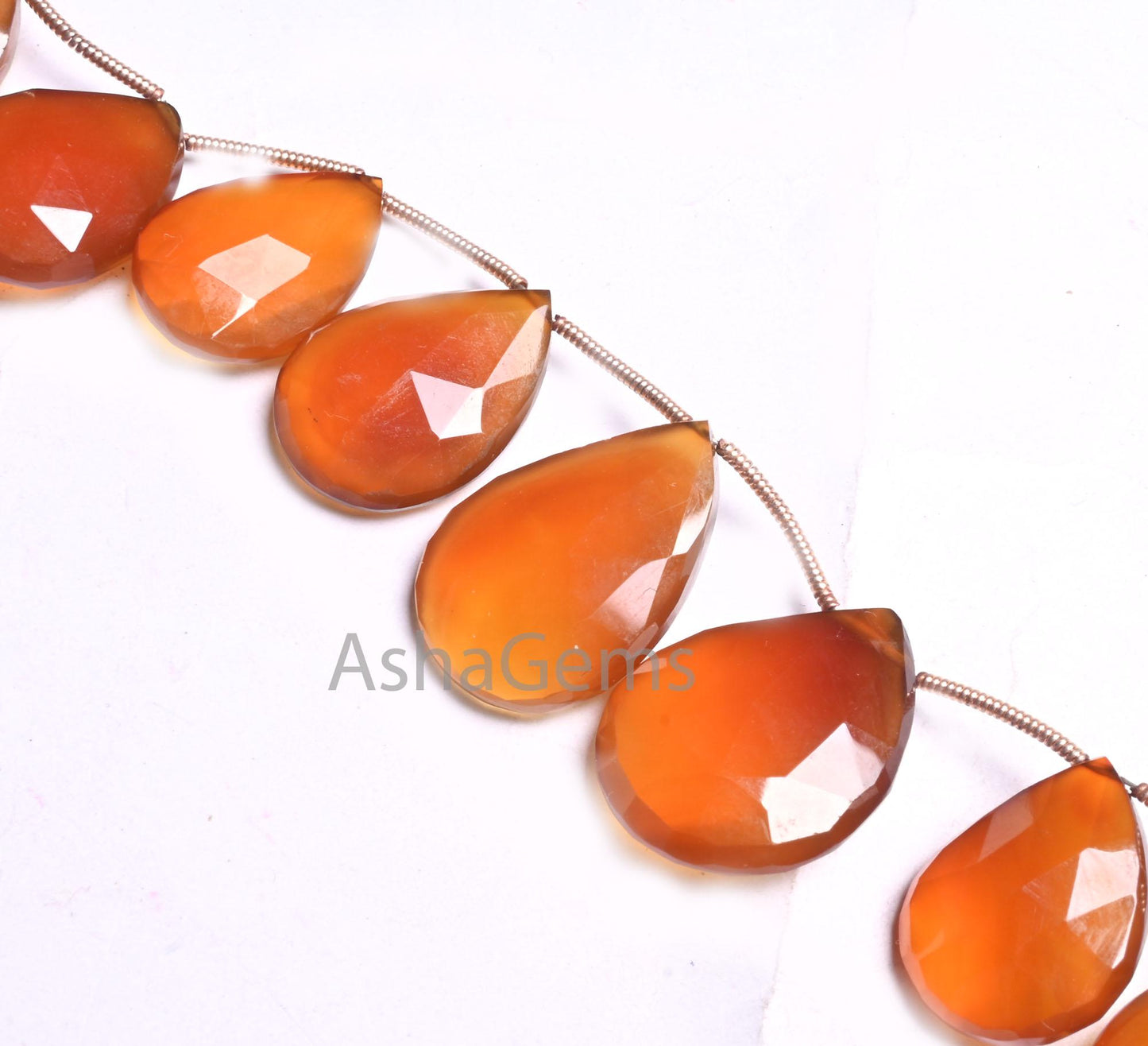 Beautiful Honey Brown Chalcedony faceted Pears Beads, Fine Shaded Chalcedony Fancy Handmade Teardrop Briolette Chalcedony Bead Jewelry Craft(AG 18672)