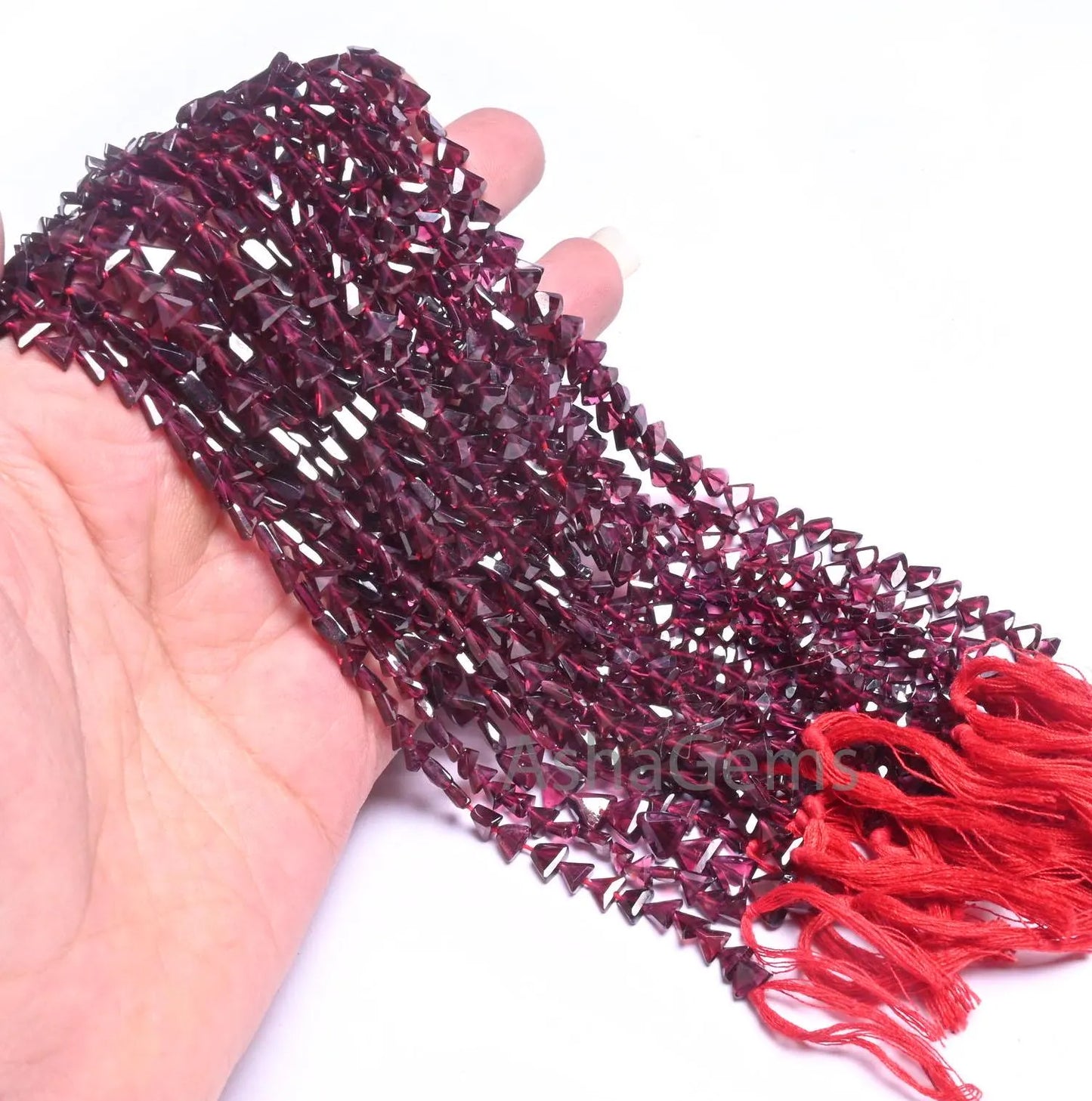Beautiful Red Garnet Fancy Kite Shape Gemstone Loose Beads, Fine Natural Garnet Flat Kite Tiny Briolette Straight Drill Beads Jewelry SALE(AG 18713)