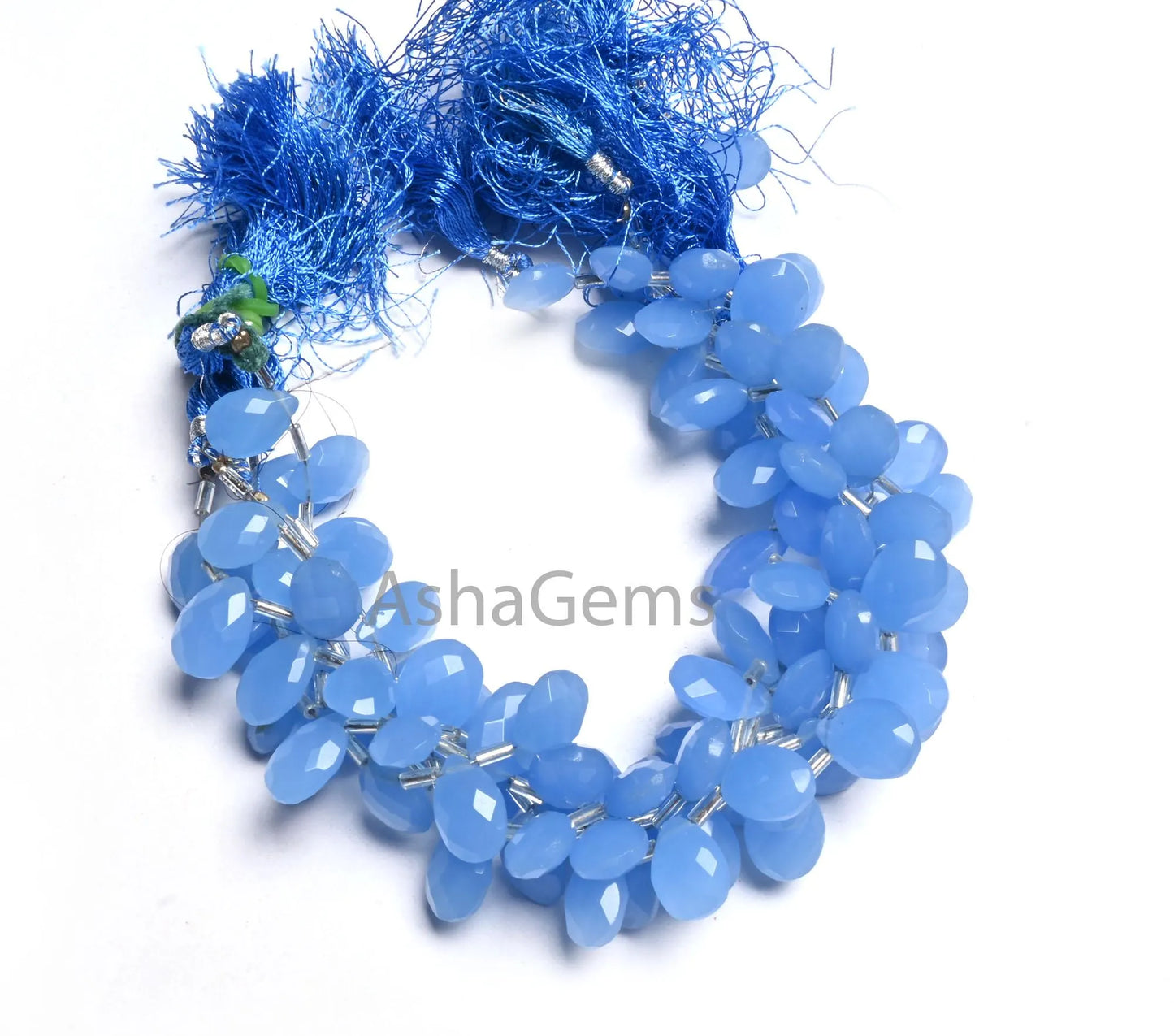Beautiful Blue Quartz Faceted Pears Shape Beads,8"Strand AAA Quality Light Blue Quartz Hydro Teardrop Side Drill Briolette Bead Jewelry SALE (AG 18590)