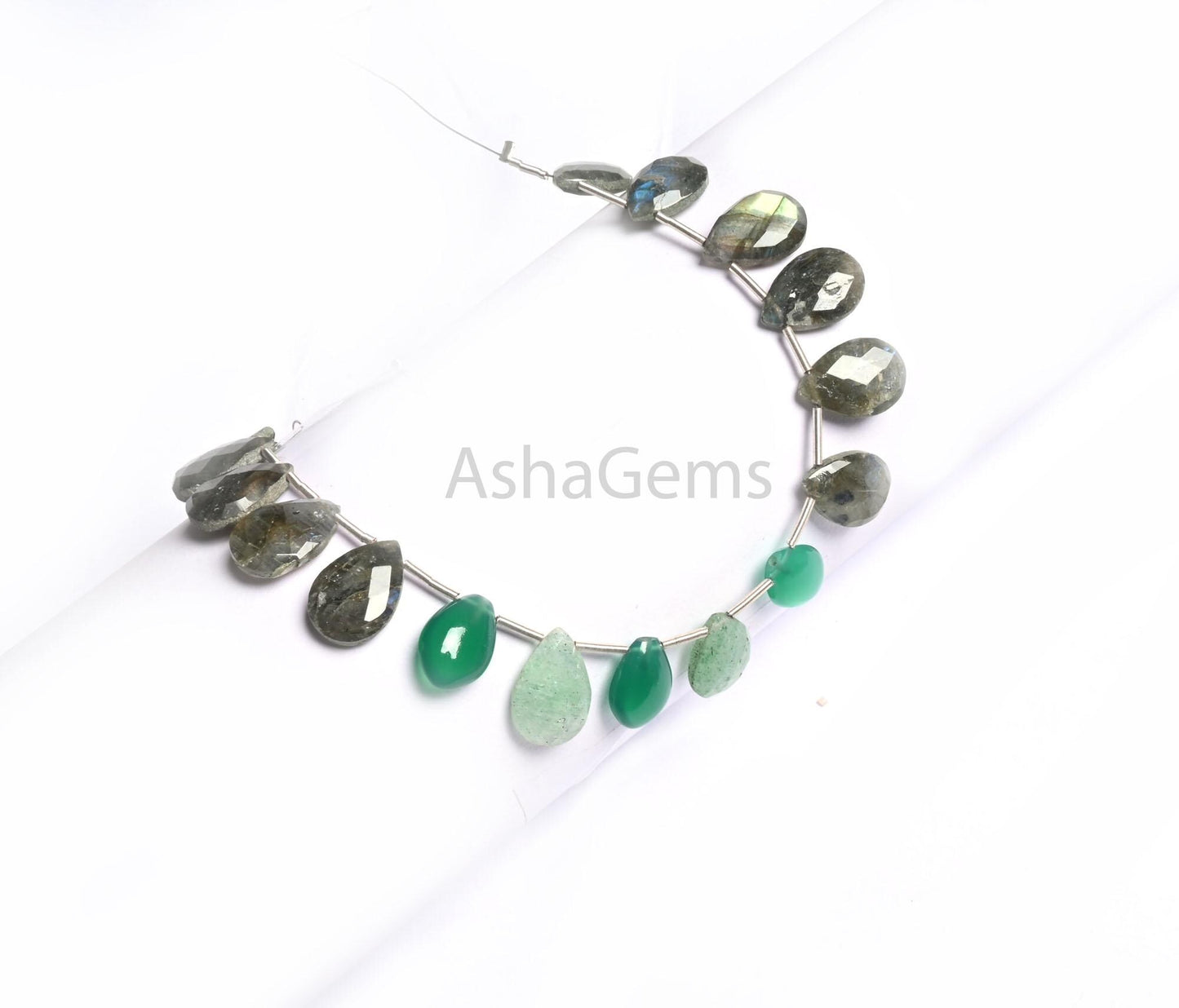 Beautiful Disco Shaded Multi Color Gemstone Pears Shape Beads, Fine Mix natural Stone Teardrop Briolette Side Drill Beads Jewelry Craft SALE (AG 18799)
