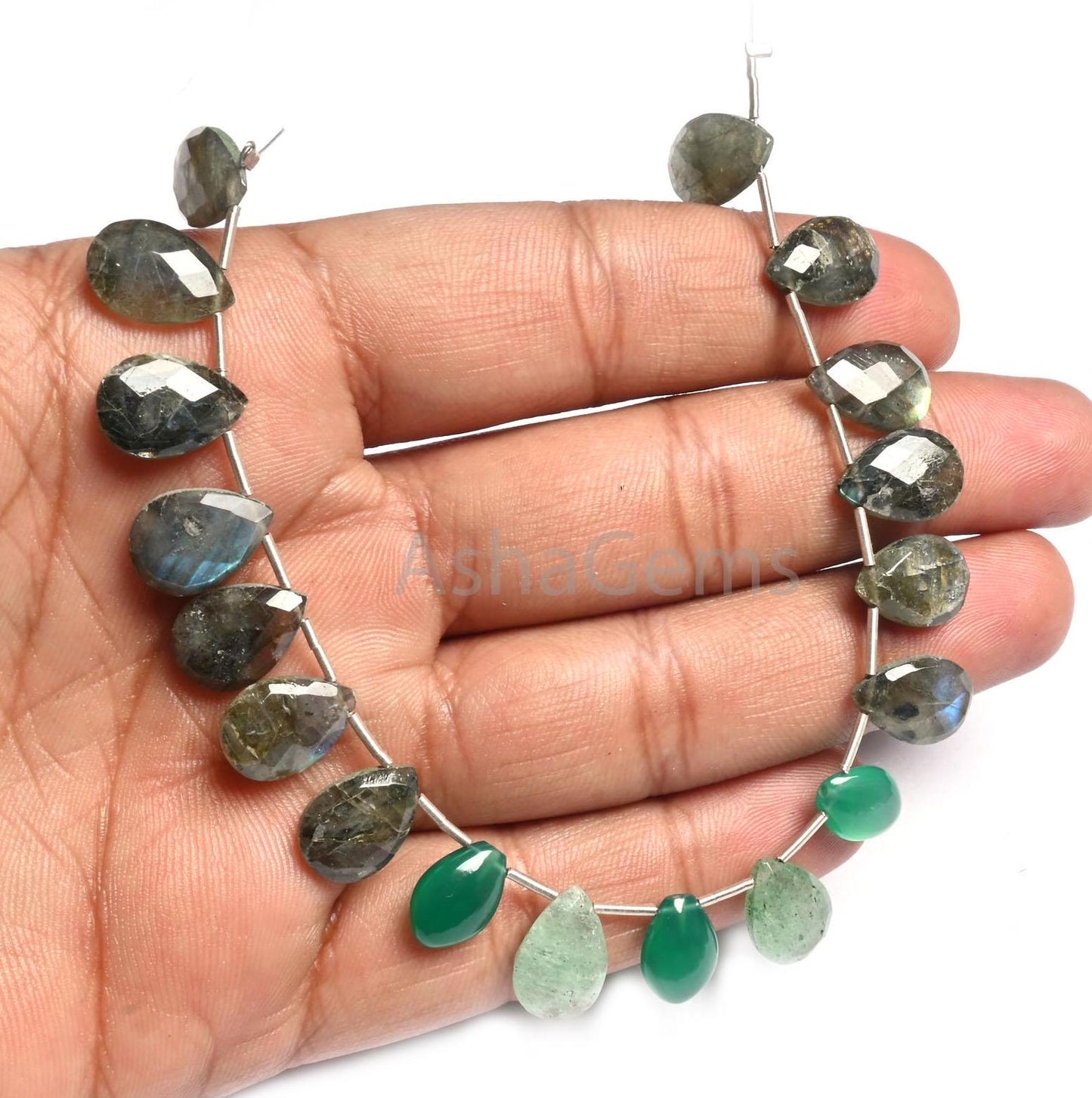 Beautiful Disco Shaded Multi Color Gemstone Pears Shape Beads, Fine Mix natural Stone Teardrop Briolette Side Drill Beads Jewelry Craft SALE (AG 18799)