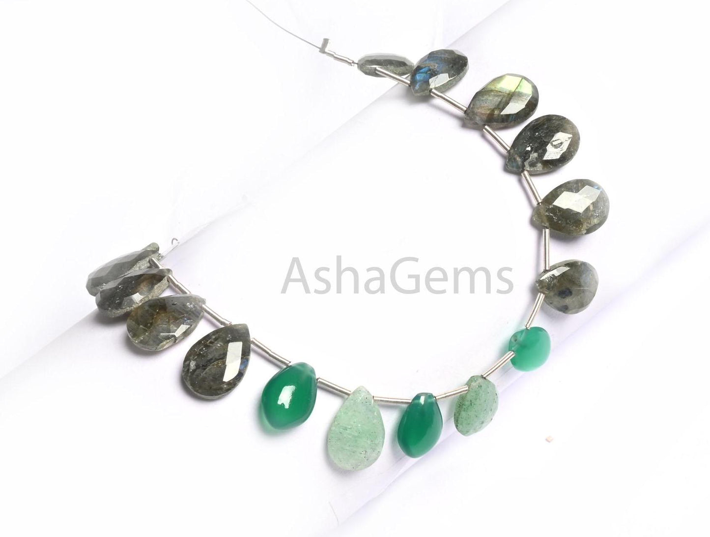 Beautiful Disco Shaded Multi Color Gemstone Pears Shape Beads, Fine Mix natural Stone Teardrop Briolette Side Drill Beads Jewelry Craft SALE (AG 18799)