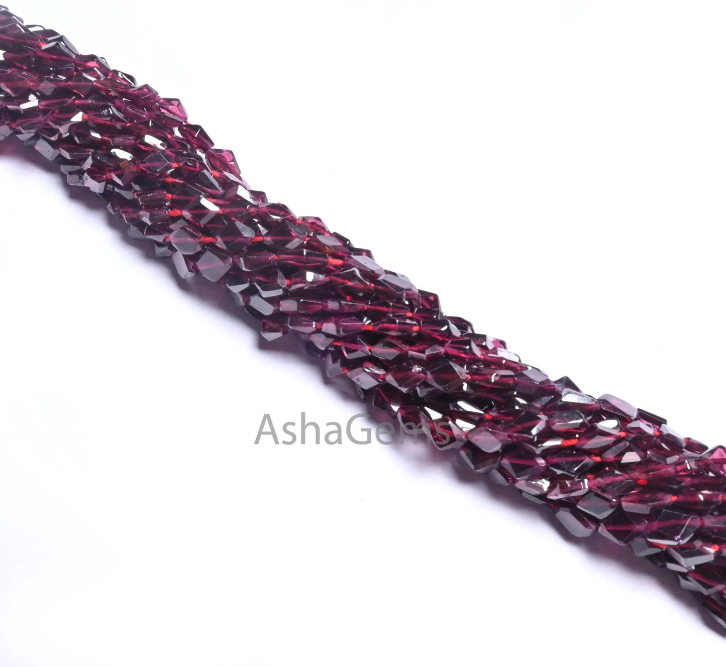 Natural Red Garnet Fancy Rhombus Shape Beads, Beautiful Garnet Flat table Cut Faceted T Drill Garnet Gemstone handmade Beads Jewelry Makings(AG 18721)