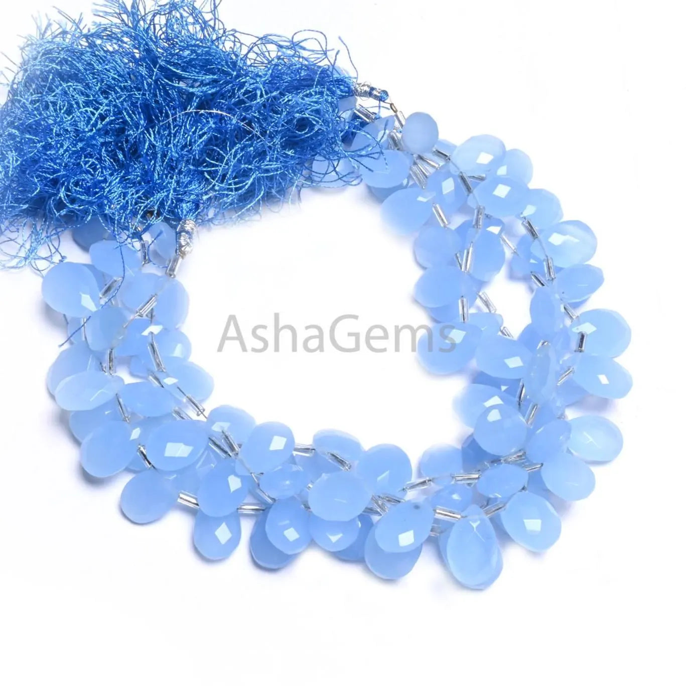 AAA Quality Blue Quartz Hydro Faceted Pears Shape Beads, Blue Lace agate Color Hydro Checker cut Teardrop Briolette Beads Jewelry Craft SALE (AG 18732)
