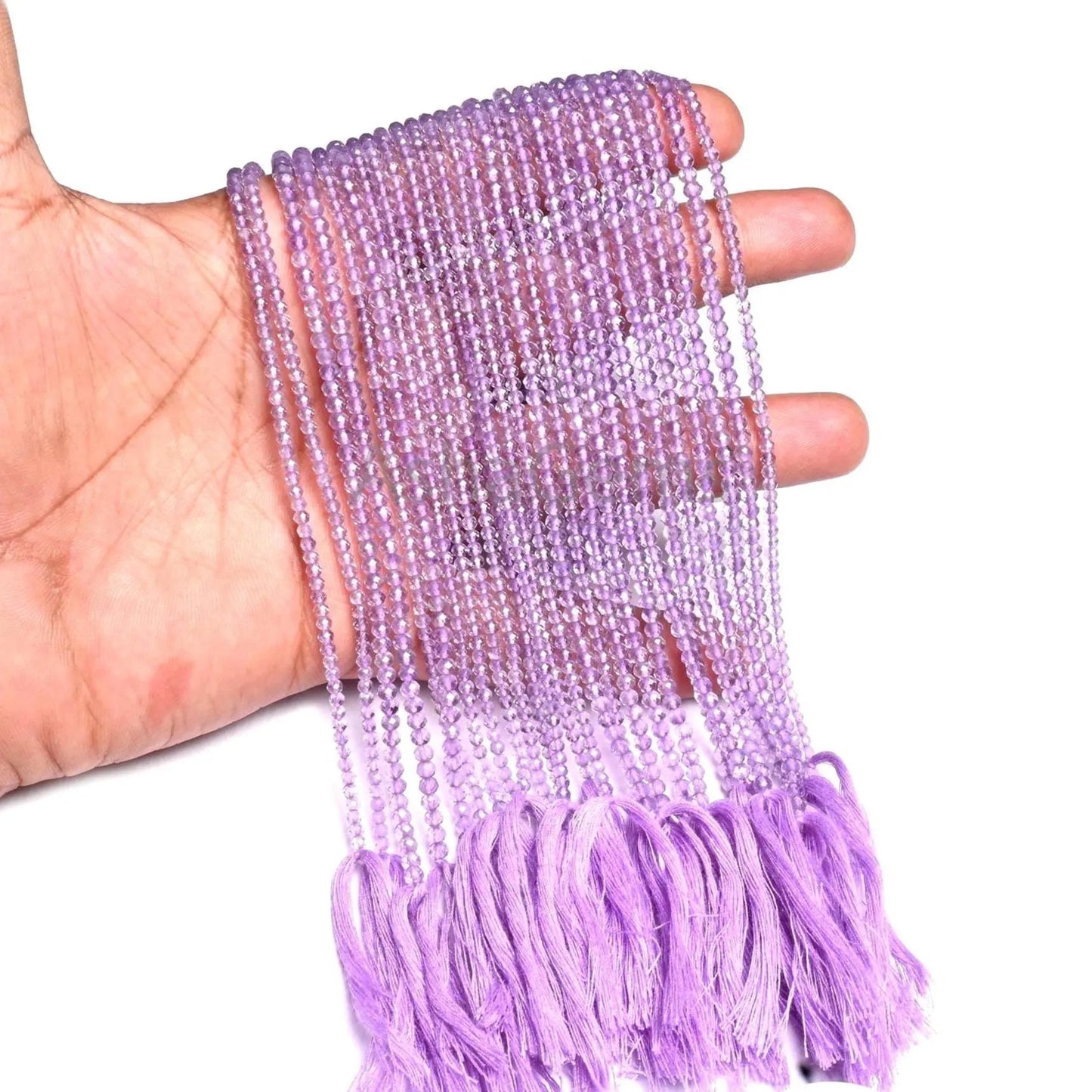 AAA+ Quality Pink Amethyst Micro Cut Rondelle Faceted Gemstone Beads, 13" Natural Pink Amethyst Machine Cut Amethyst Bead jewelry Craft SALE