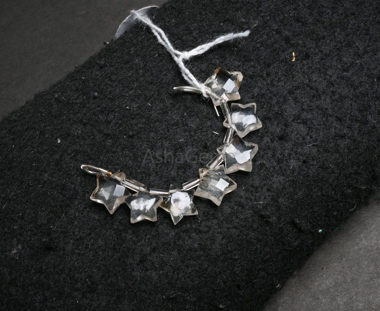 Natural Crystal quartz Moonstone Carving Star Shape Gemstone Beads, White Crystal quartz Fancy Star faceted+ smooth Carve Handmade Bead SALE AG 18869)