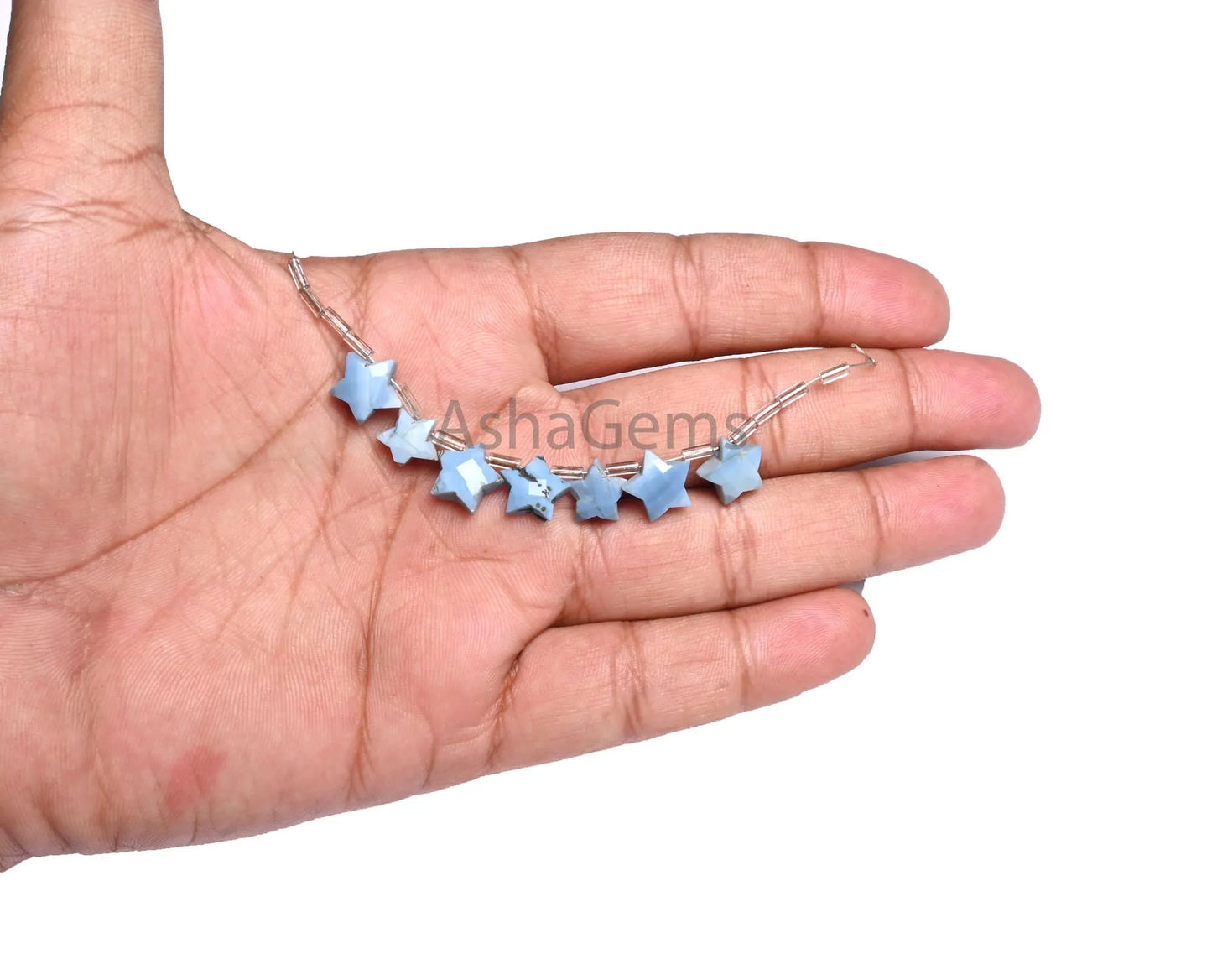 Blue Oregon opal Carving Star Shape faceted Beads,8.5-10.5 mm Pigeon blue Opal Carved Fancy Side Drill Star gemstone Blue Opal Beads Jewelry(AG 18879)