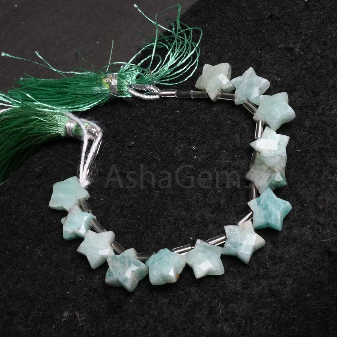 Natural Blue Amazonite Fancy Carving Star Shape Gemstone Beads,9-10 mm Amazonite Carved Star Faceted Handmade amazonite Beads Jewelry Craft (AG 18887)