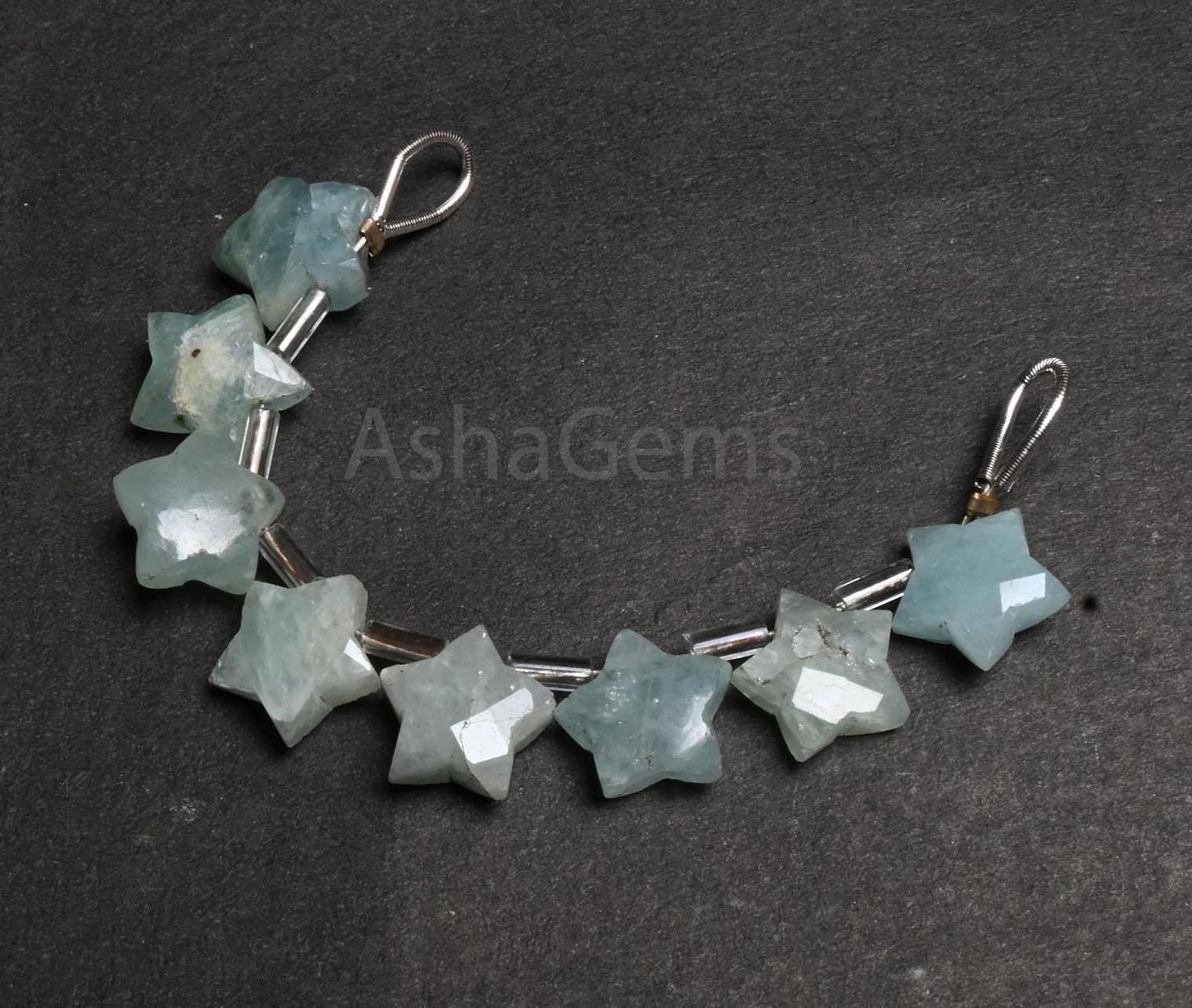 Natural Aquamarine Beryl Fancy Star Shape faceted Beads,10mm Fine Raw Aquamarine Fancy Star Briolette Gemstone Carve Bead Jewelry Craft SALE (AG 18895)