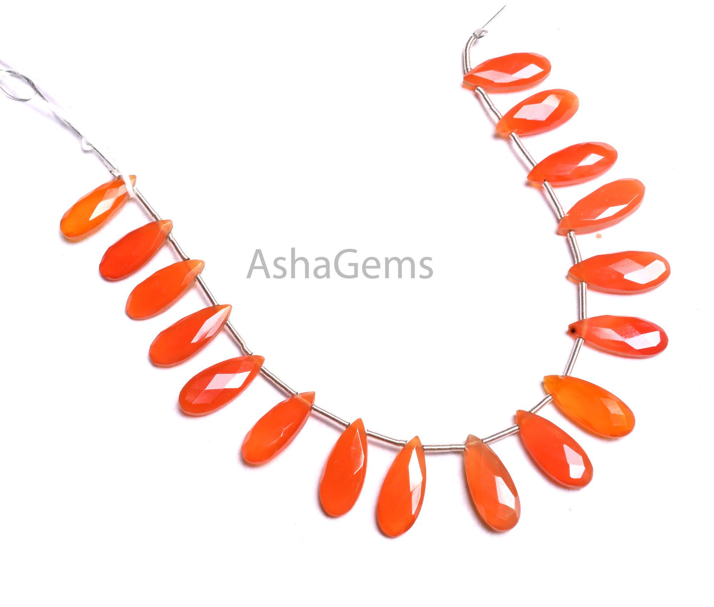Beautiful Carnelian Fancy Long Pears Shape Faceted Beads,6-15mm AAA Shaded Cornelian Pencil Teardrop Briolette Gemstone Beads Jewelry Making (AG 18912)