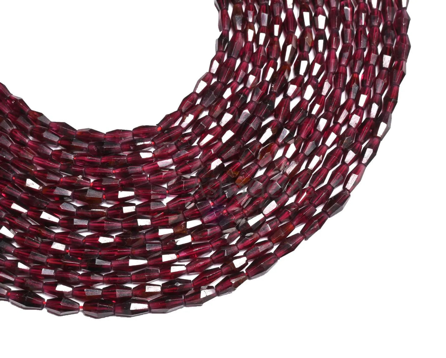 Natural Garnet Fancy Dholki Shape Gemstone Loose Beads,14" Fine Red Garnet Beads faceted Rose Cut Barrell Straight Drill garnet Bead Jewelry(AG 18937)