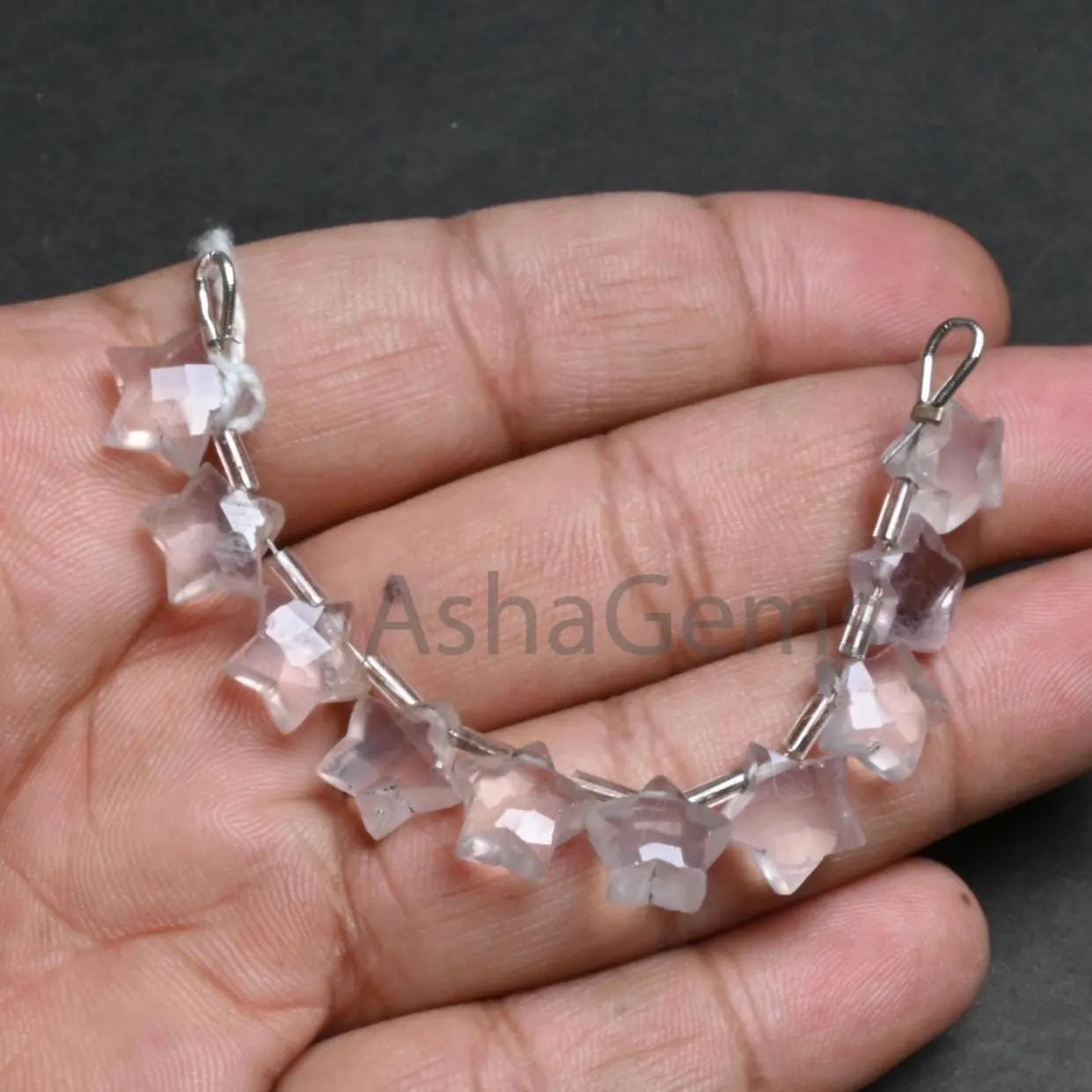 Rose quartz Faceted Star Shape Carving Beads,10-10.5mm Light Pink Rose Quartz Fancy Star Carved Beads Gemstone Carving Bead For Jewelry SALE (AG 18870)