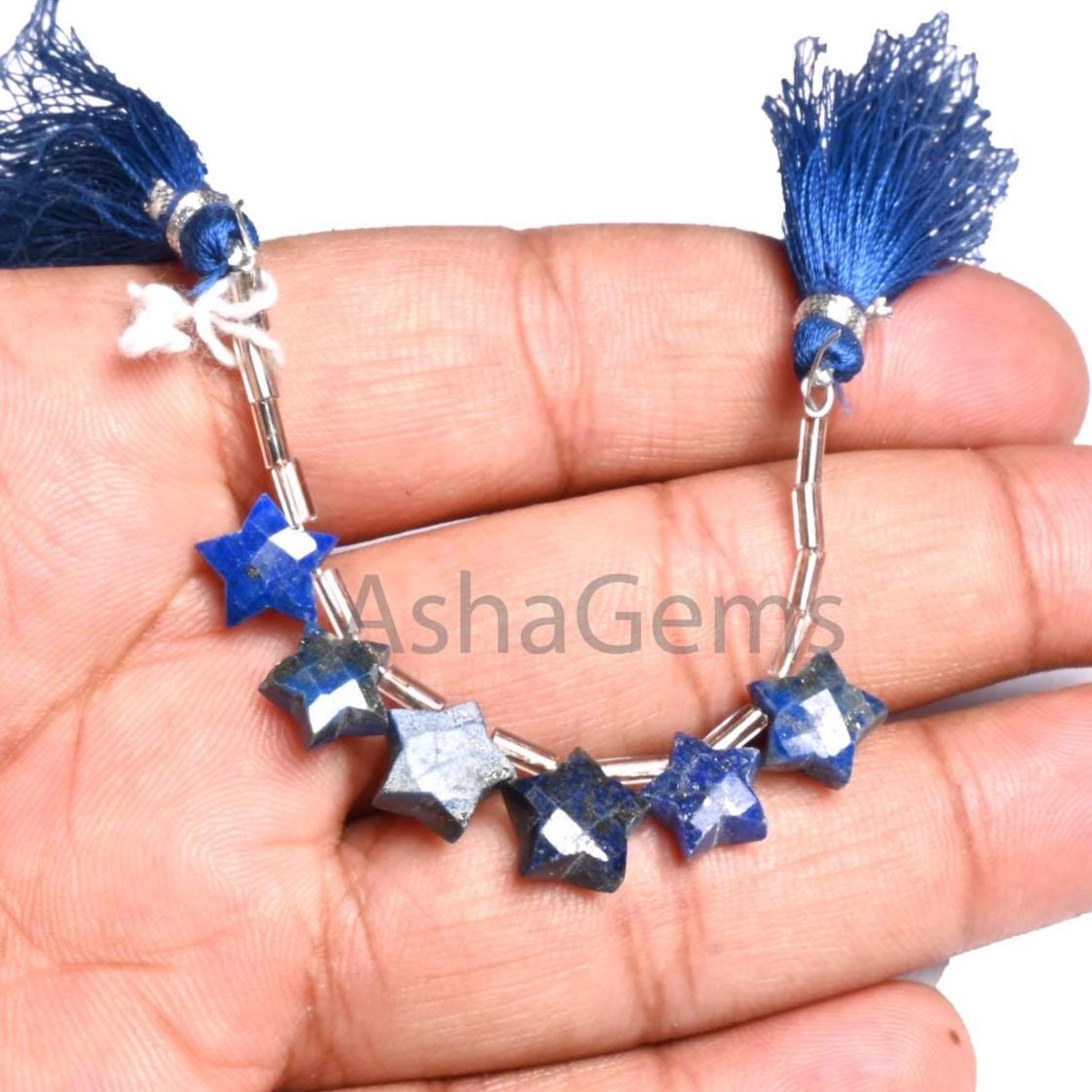 Fine Quality lapis lazuli Carved Star Gemstone Beads,Natural Blue Lapis Fancy Star Shape Carving Briolette Lapis Gemstone bead Jewelry SALE (AG 18894)