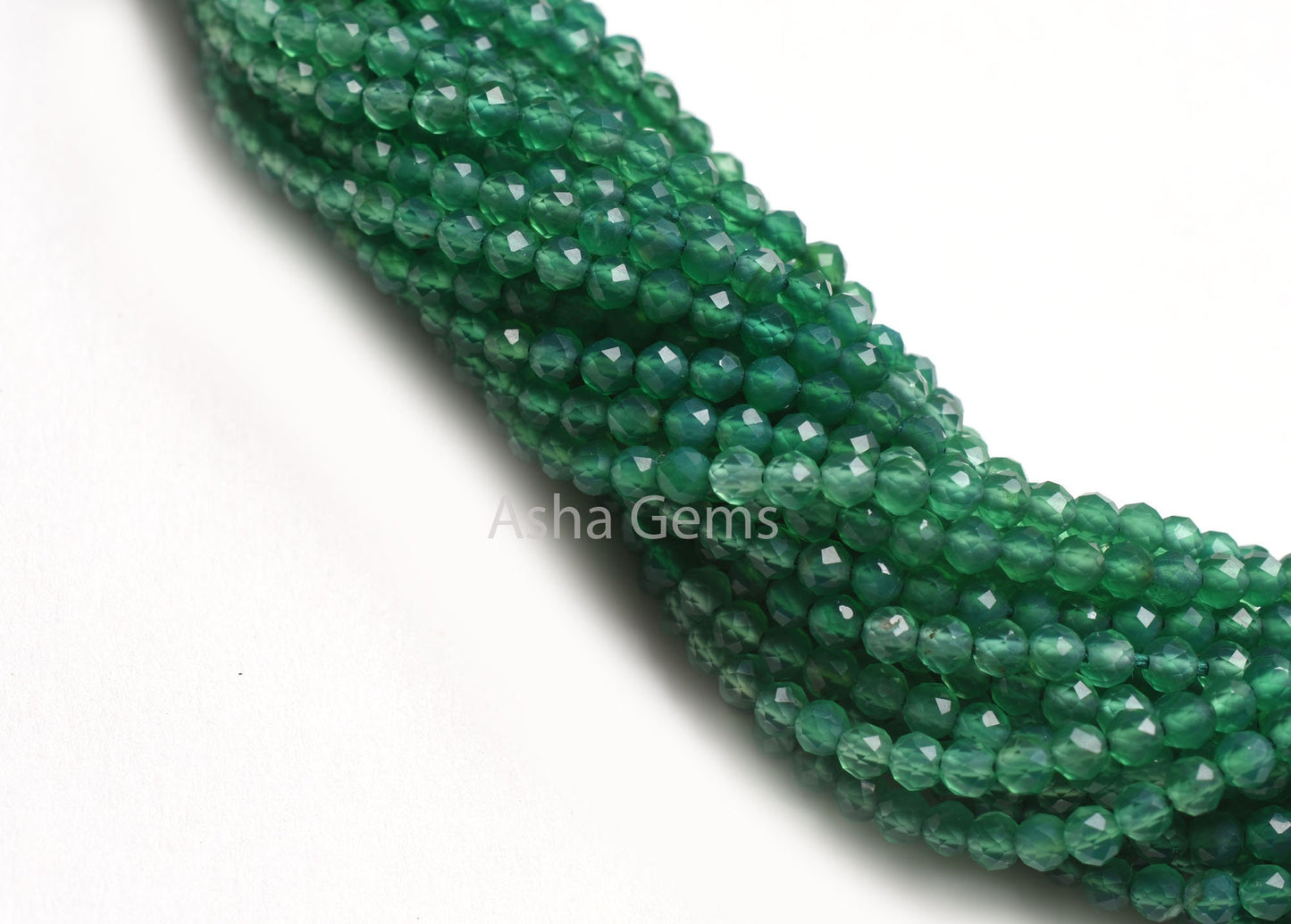 13" Strand AAA Quality Green Onyx Micro Cut Gemstone beads,2.5mm Shaded Green onyx Machine Cut Rondelle Faceted Bead Onyx Beads Jewelry SALE