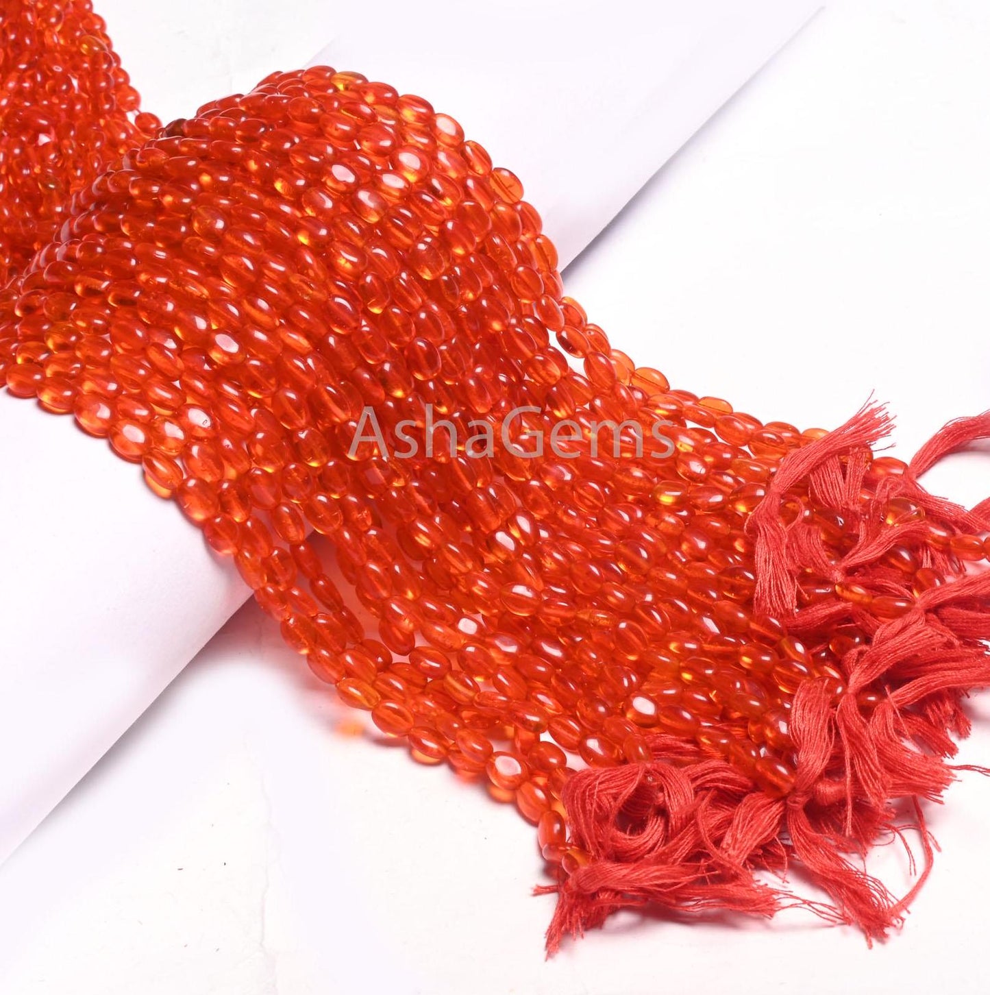 Beautiful Orange Carnelian Color Hydro Smooth Oval Shape Beads,13" Bright Tiger Orange Hydro Plain Handmade Oval Loose Beads Jewelry Crafts