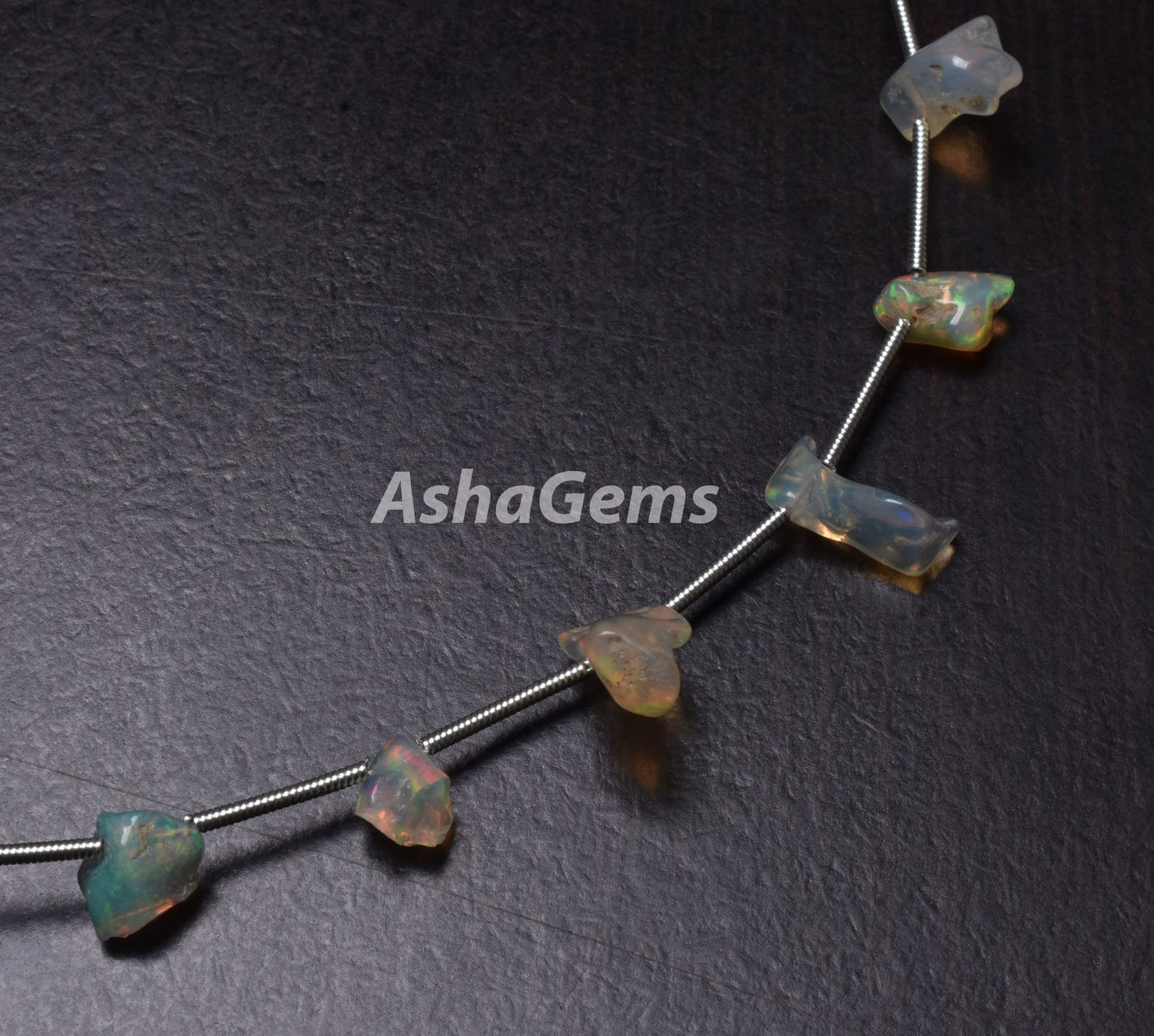Natural Welo Fire Ethiopian Opal Raw Nuggets Beads, 5.5-14 mm Beautiful Rainbow Fire Untreated Ethiopian Opal rough Beads, Rock Mineral Opal