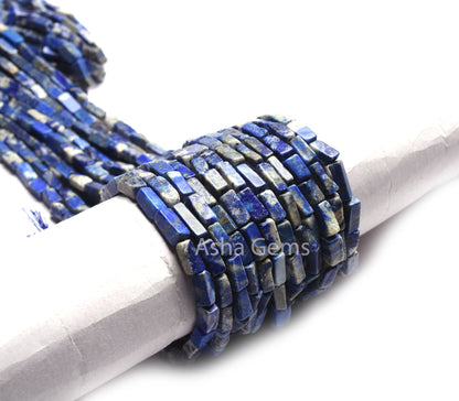 13" Strand Blue lapis Smooth Rectangle Shape Beads, Natural Lapis Lazuli Uneven Fancy handmade Gemstone Beads lapis Bead Jewelry Making SALE