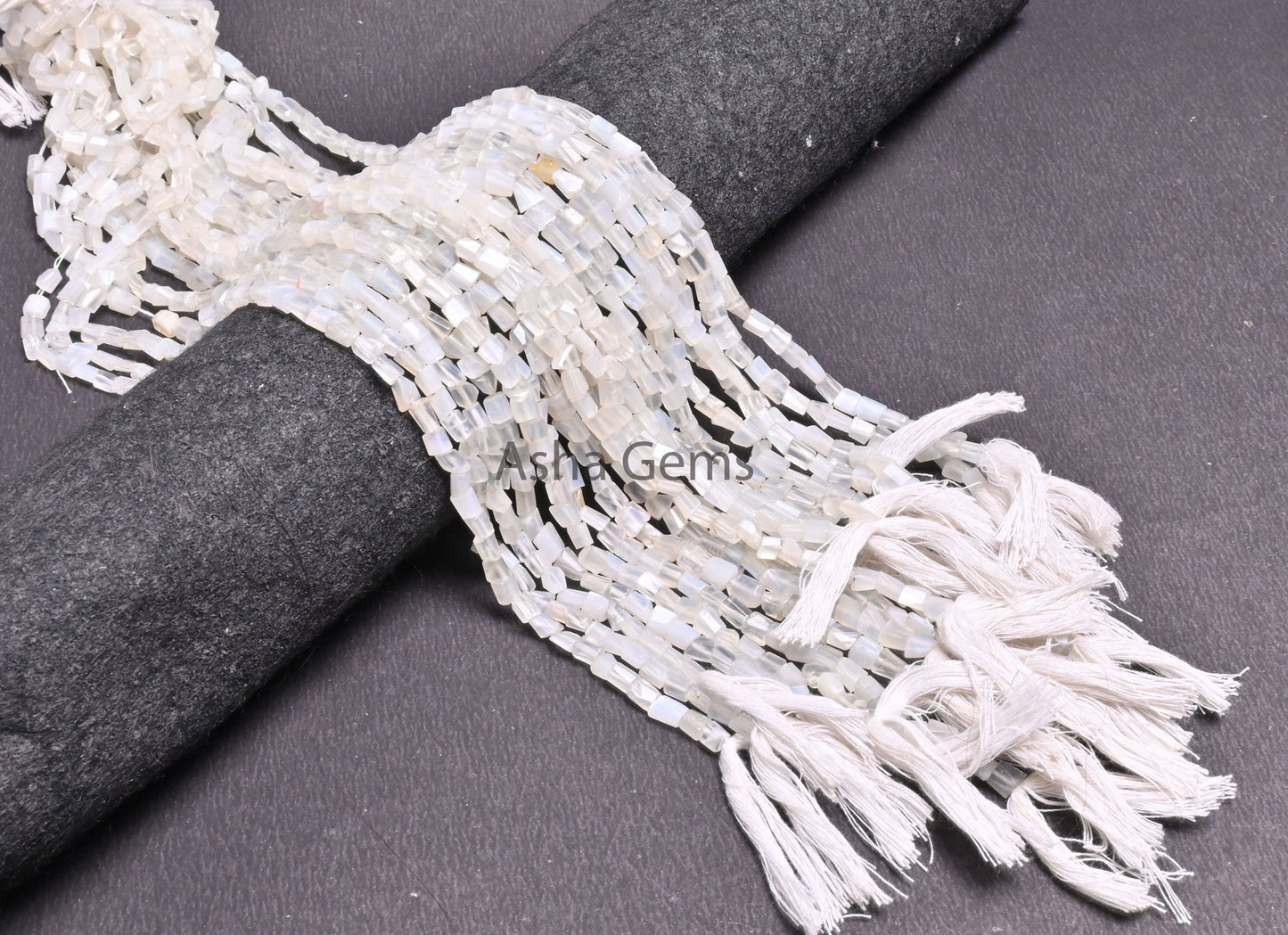 Beautiful White Moonstone faceted Nugget Gemstone beads,12.5"natural Moonstone Indian Cut Tumble Tiny bead Moonstone Bead Jewelry craft SALE