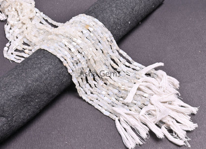 Beautiful White Moonstone faceted Nugget Gemstone beads,12.5"natural Moonstone Indian Cut Tumble Tiny bead Moonstone Bead Jewelry craft SALE